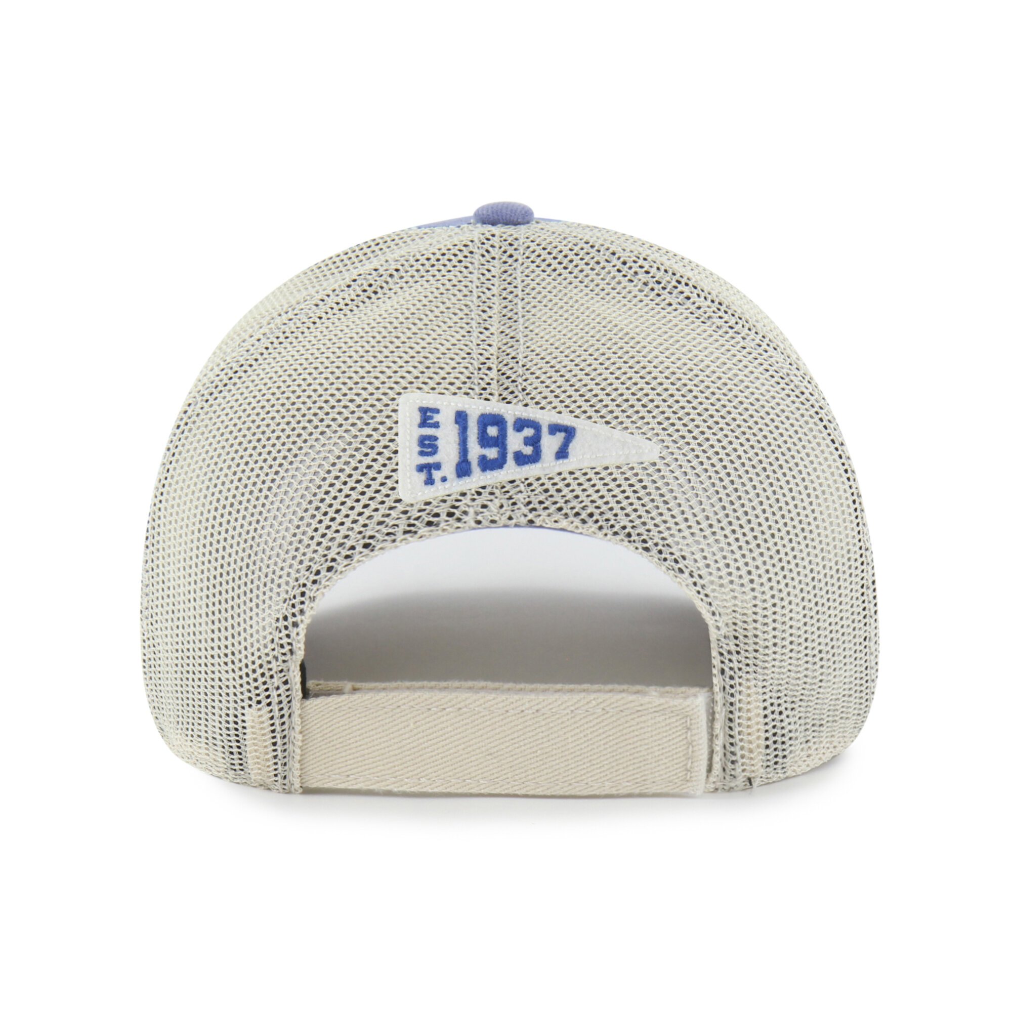 Casquette trucker ajustable pour homme, modèle 47 bleu des Los Angeles Rams, Egremont, usée.
