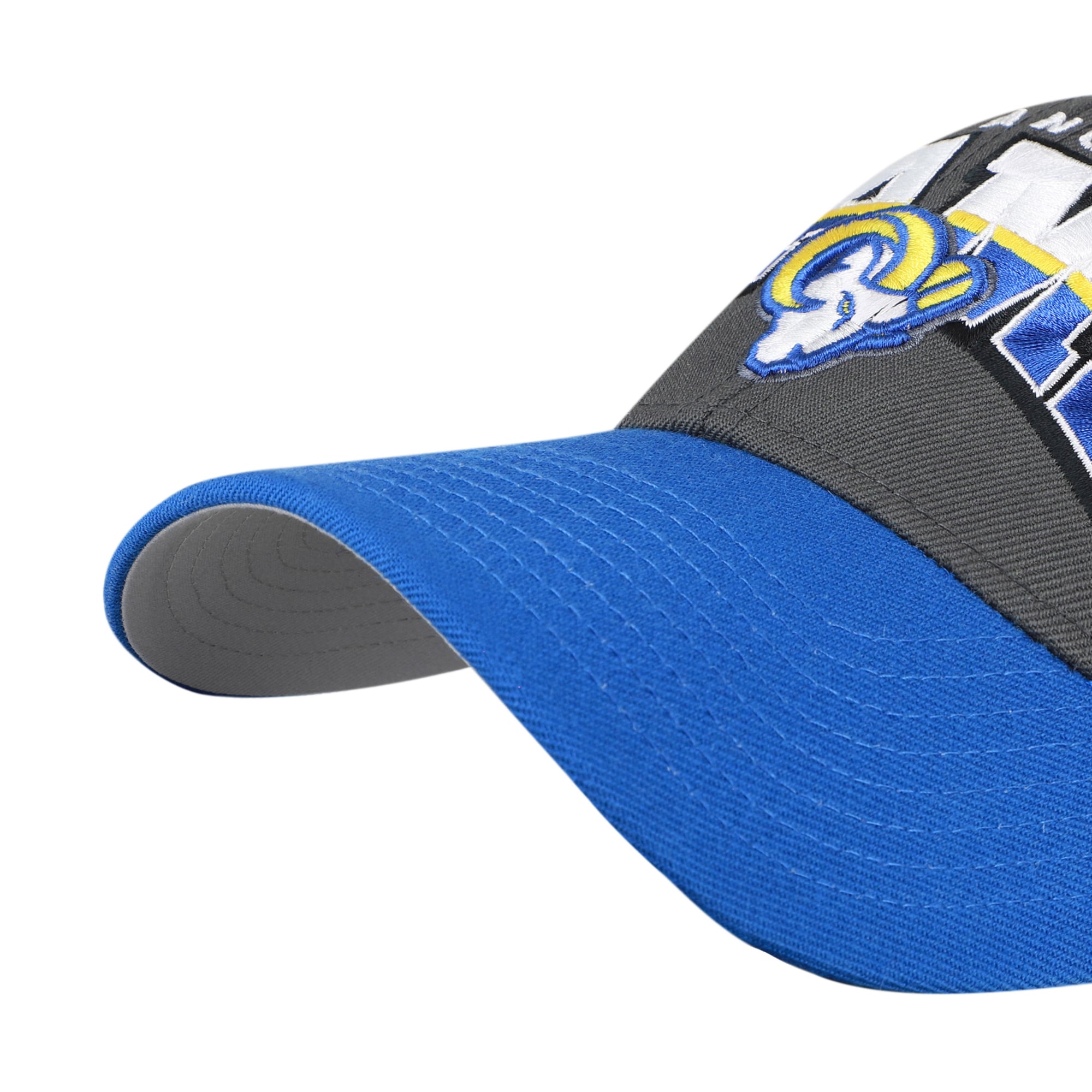 Casquette ajustable pour homme '47 Charcoal Los Angeles Rams MVP à blocs séparés