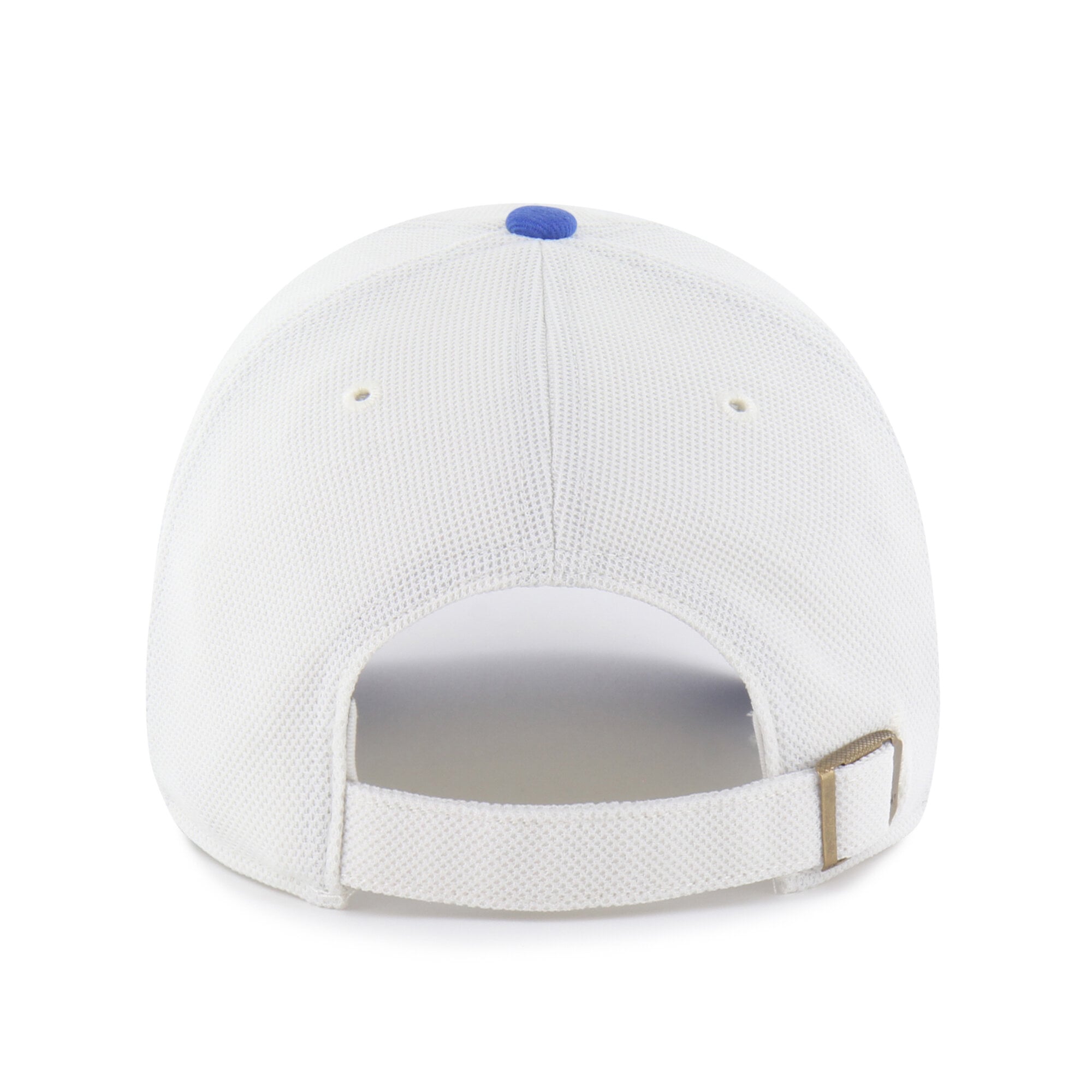 Men's '47 Cream/Royal Los Angeles Rams Pique Patch Clean Up Adjustable Hat