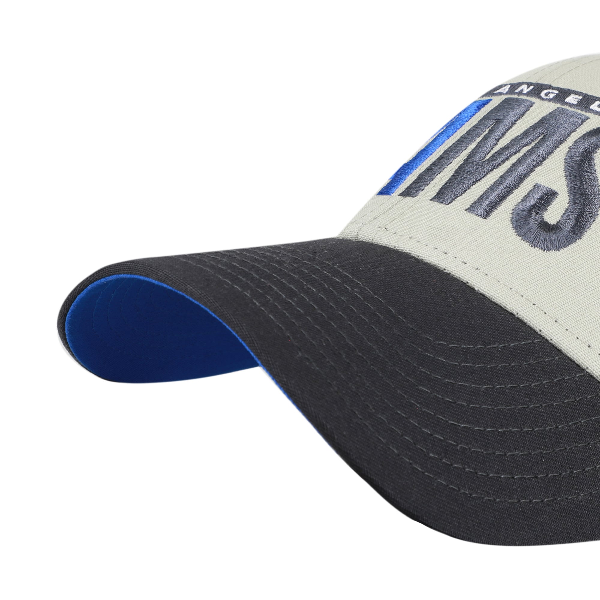 Casquette ajustable pour homme « 47 » grise/noire Los Angeles Rams, inscription demi-bloc MVP