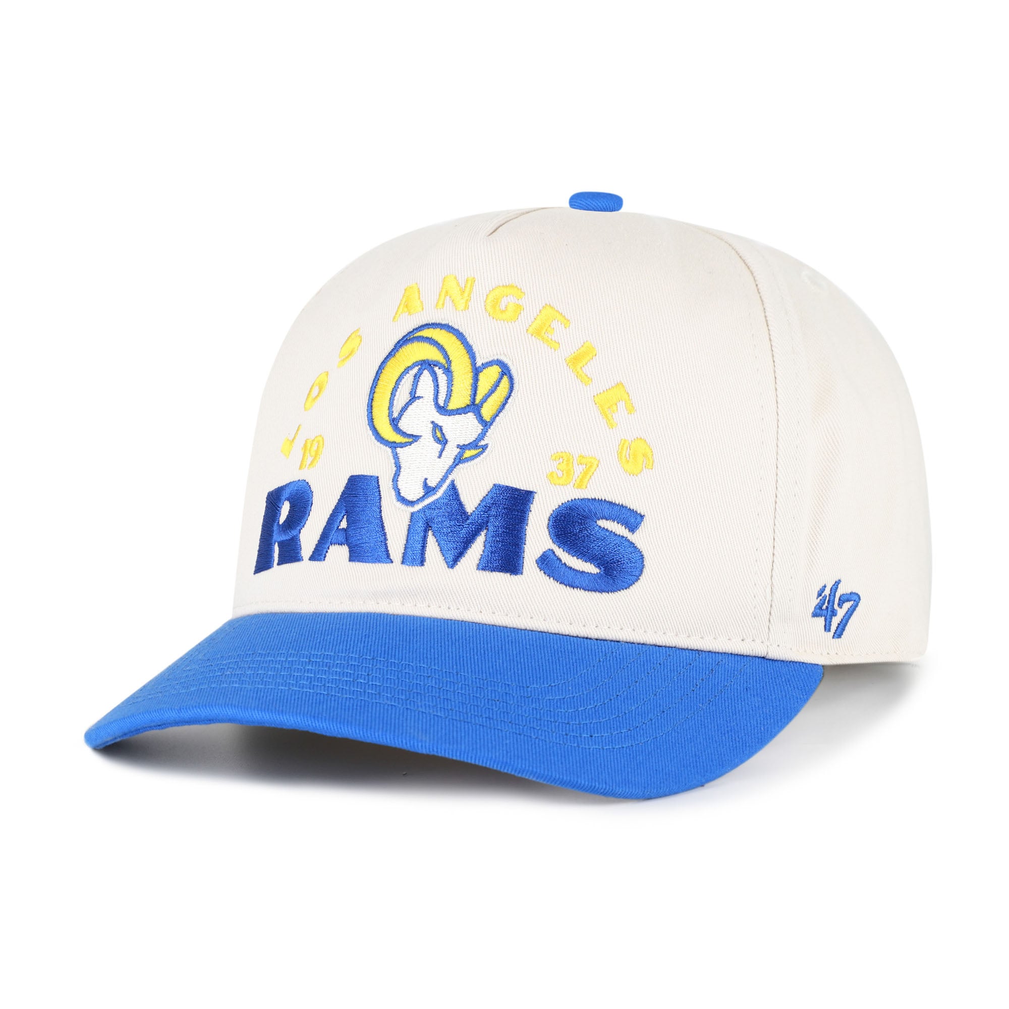 Men's '47 Natural Los Angeles Rams Arcitext Hitch Adjustable Hat