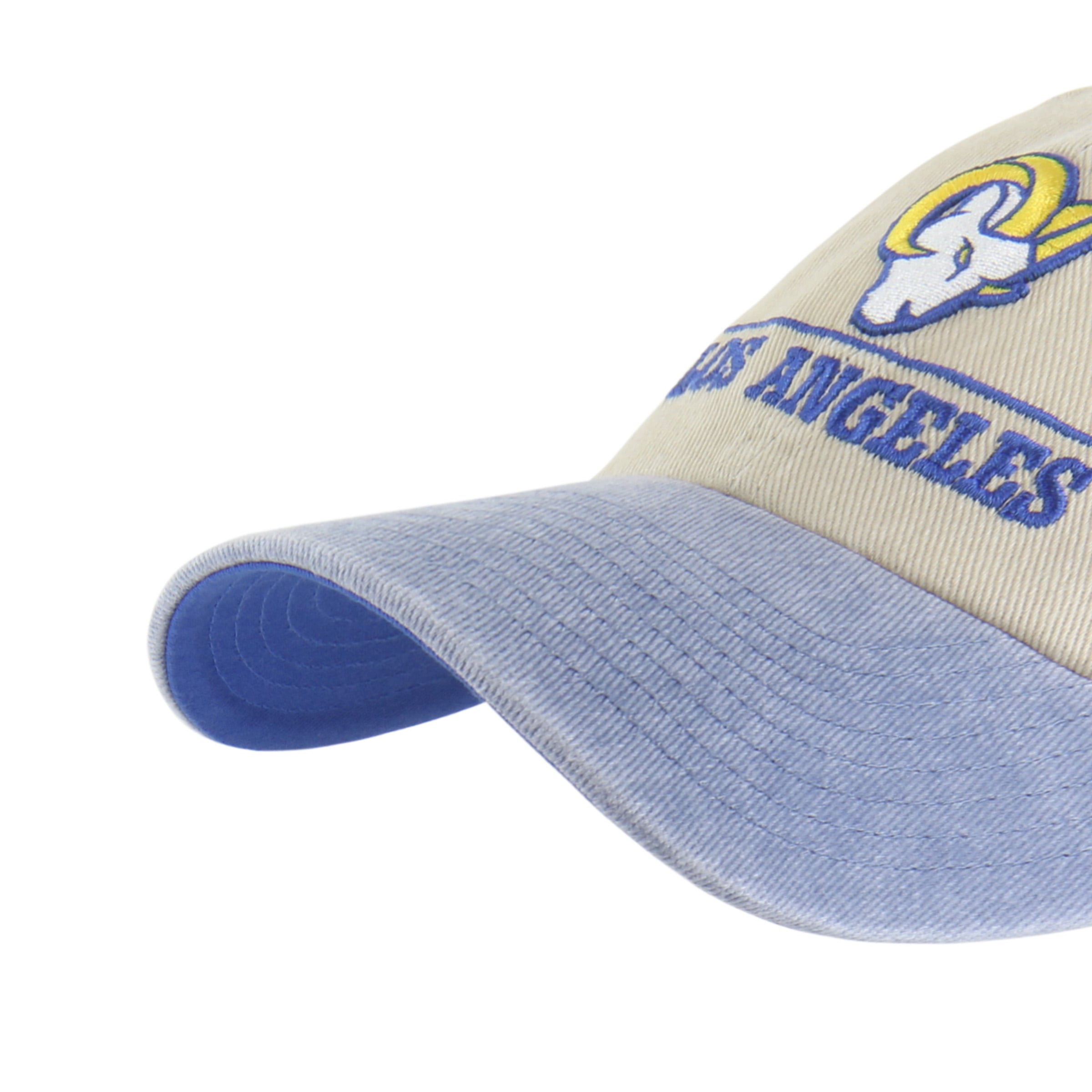 Men's '47 Natural Los Angeles Rams Logo Line Clean Up Adjustable Hat