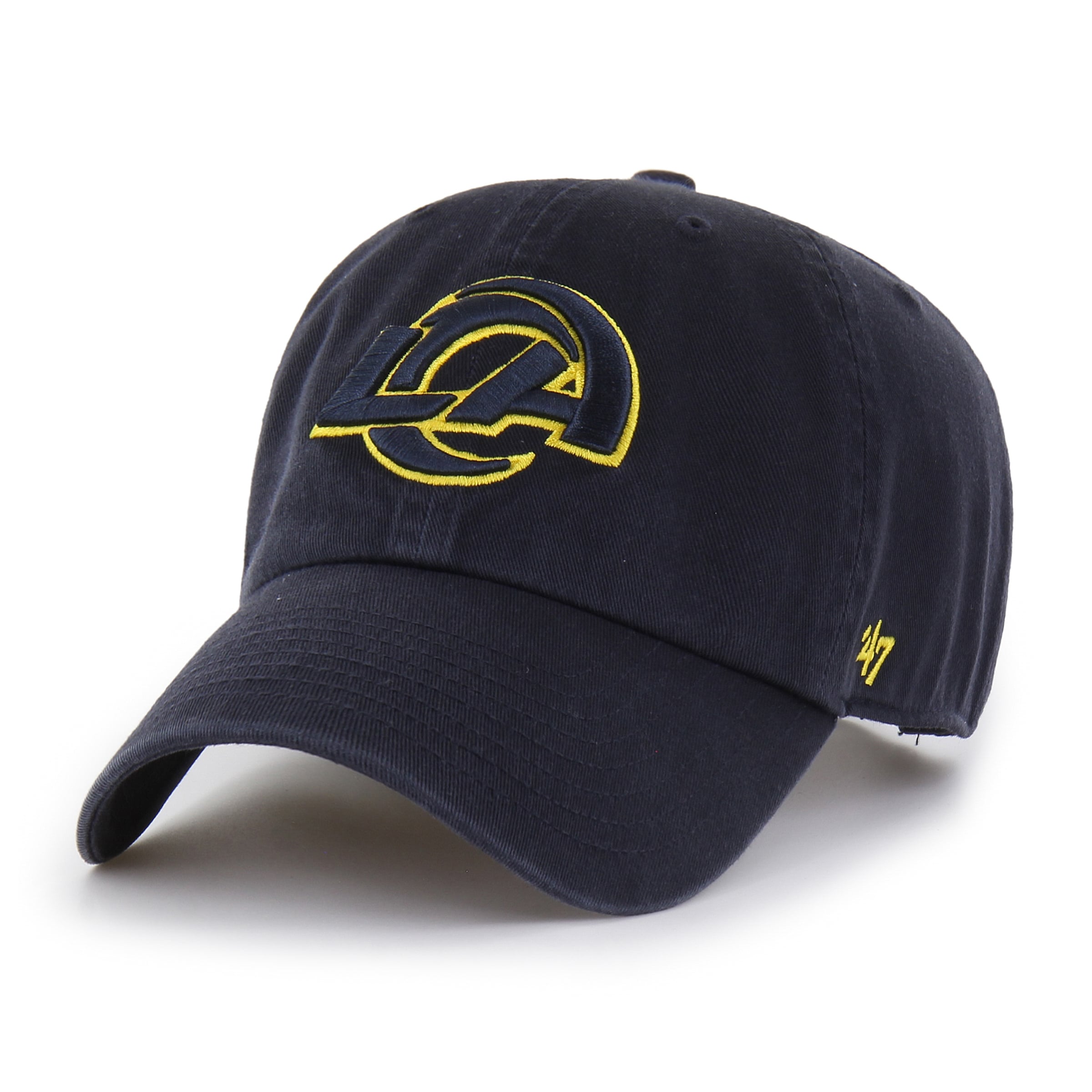 Men's '47 Navy Los Angeles Rams Rivalries Collection Clean Up Adjustable Hat