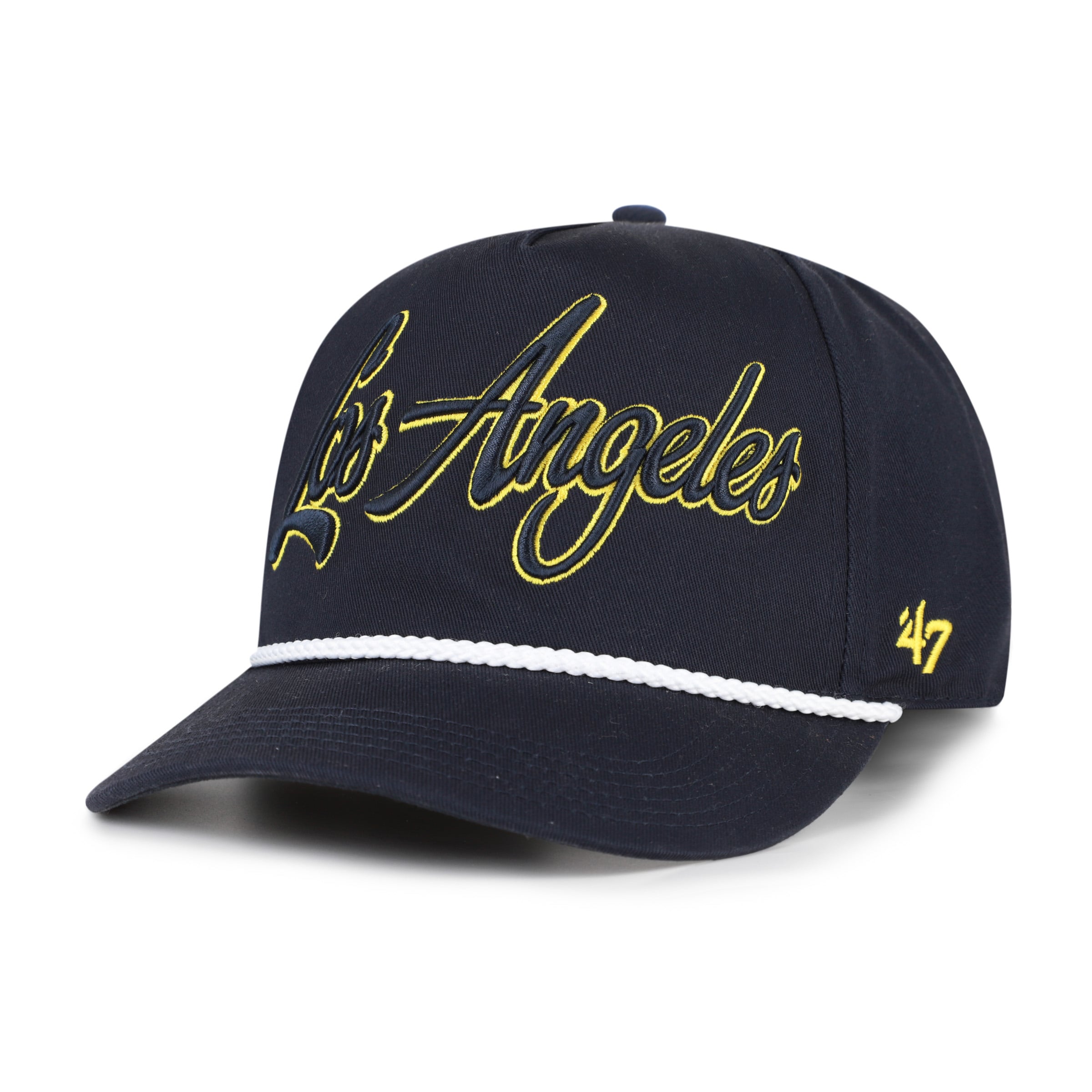 Men's '47  Navy Los Angeles Rams Rivalries Collection Overhand Hitch Adjustable Hat