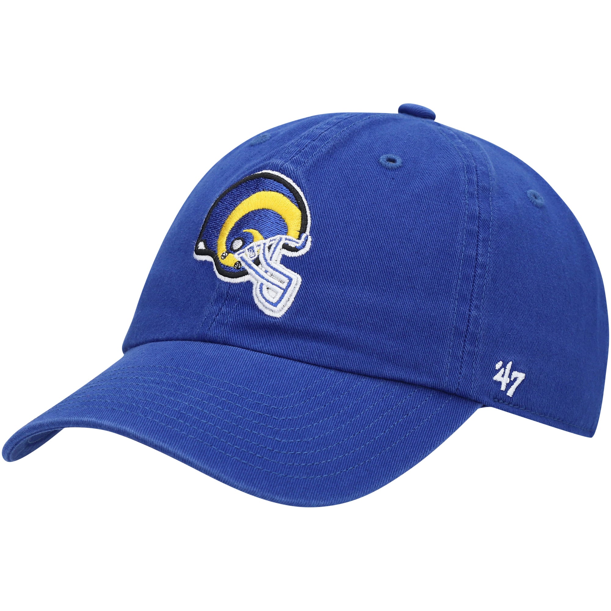 Men's '47 Royal Los Angeles Rams Clean Up Adjustable Hat