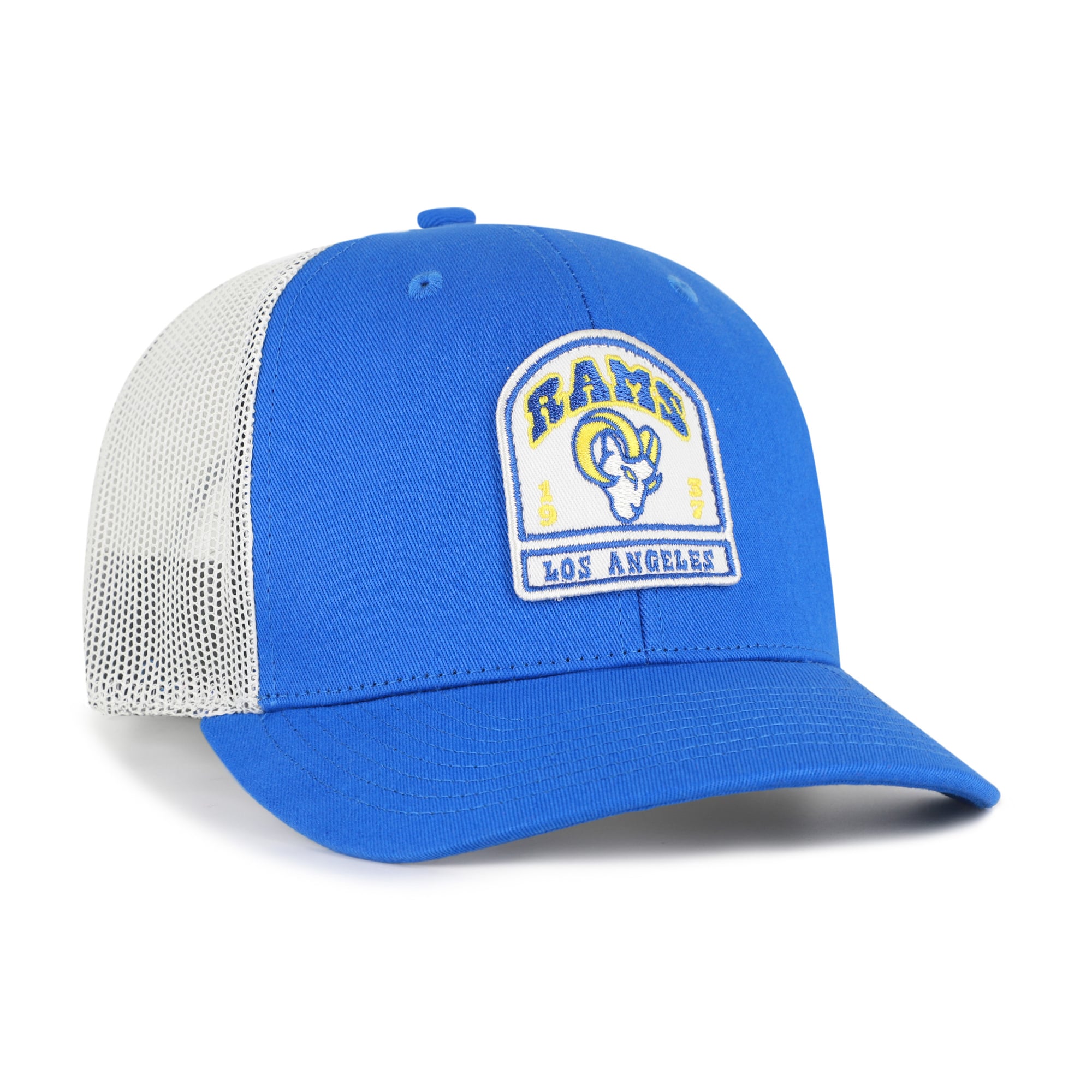 Casquette trucker ajustable pour homme, modèle '47 Royal Los Angeles Rams Headstone