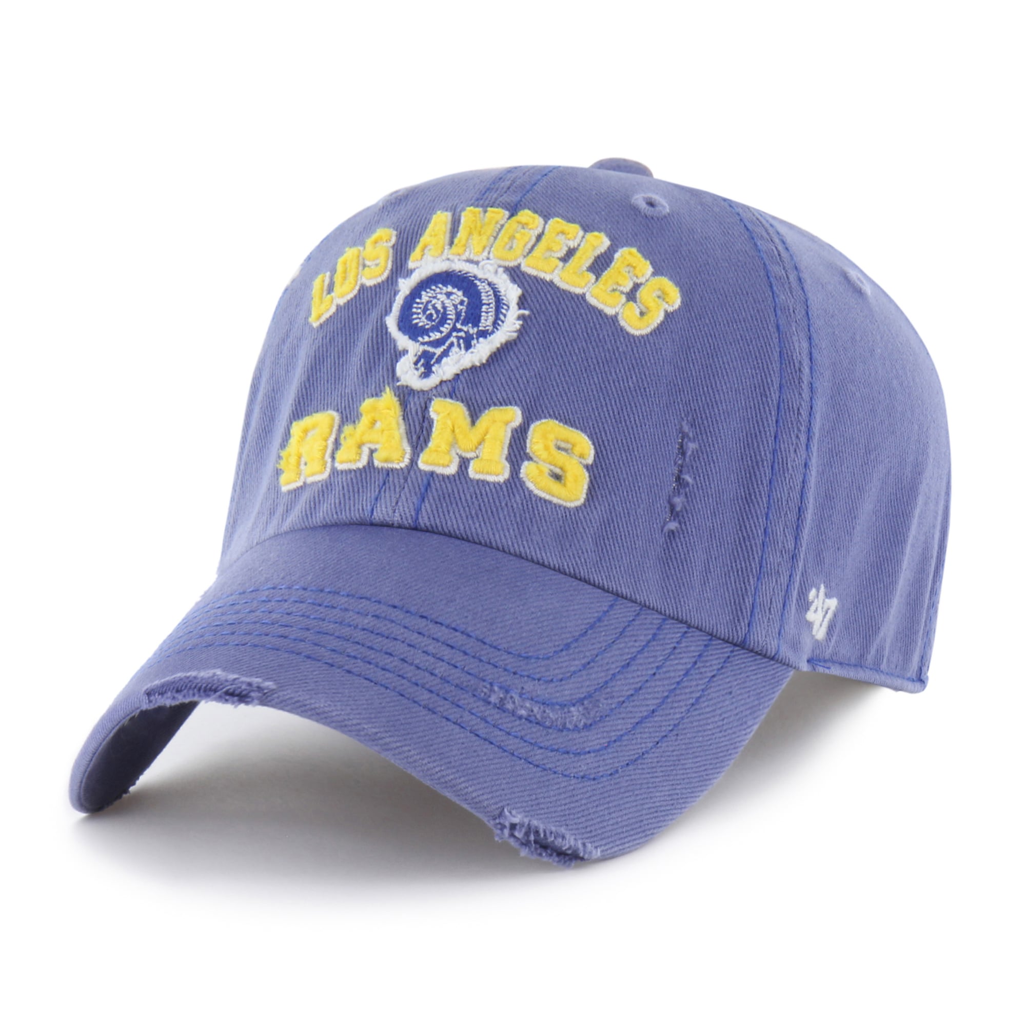 Men's '47 Royal Los Angeles Rams Seymoore Clean Up Adjustable Hat