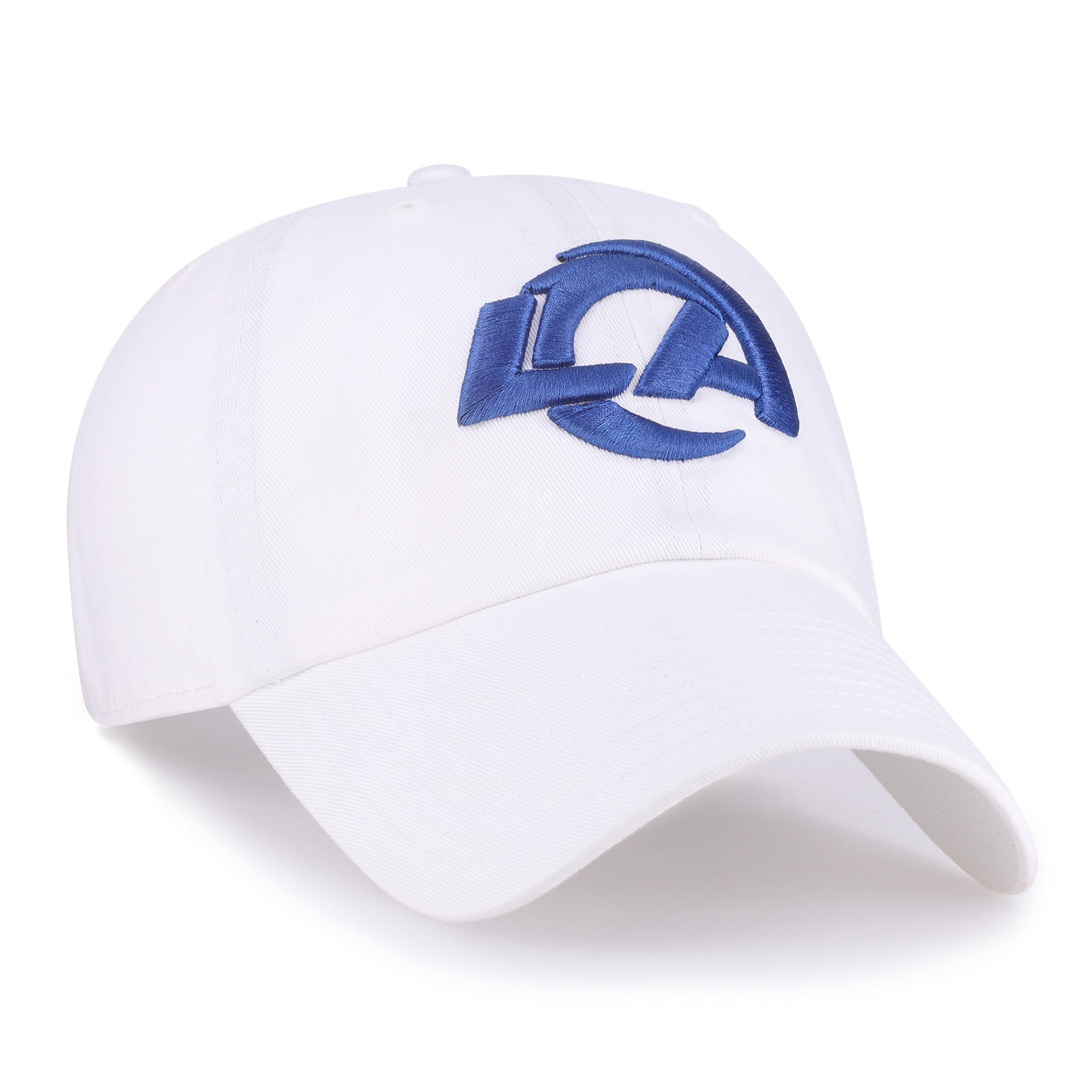 Men's '47 White Los Angeles Rams Clean Up Adjustable Hat