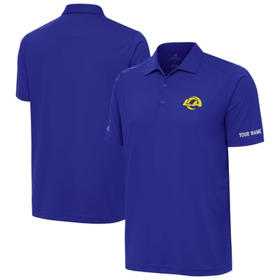 Los Angeles Rams Antigua  Personalized Tribute Polo - Royal