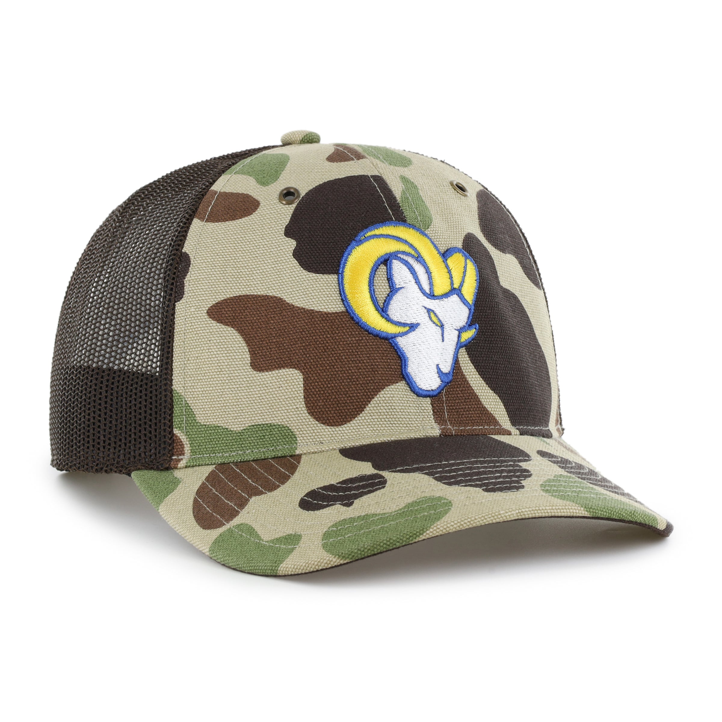 Casquette trucker ajustable Carhartt x '47 Duck Camo Los Angeles Rams pour homme
