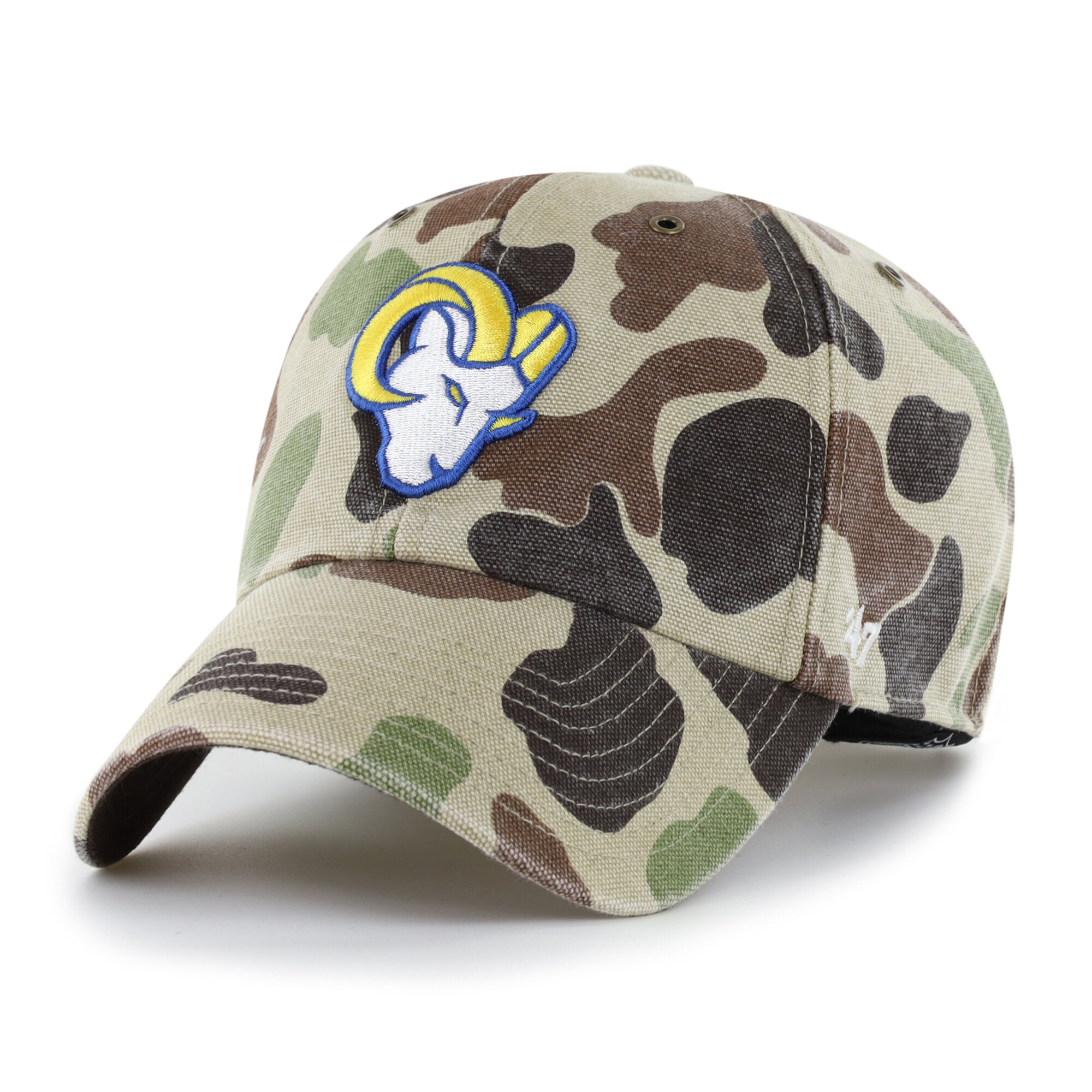Casquette ajustable Carhartt x '47 Duck Camo Los Angeles Rams Clean Up pour homme