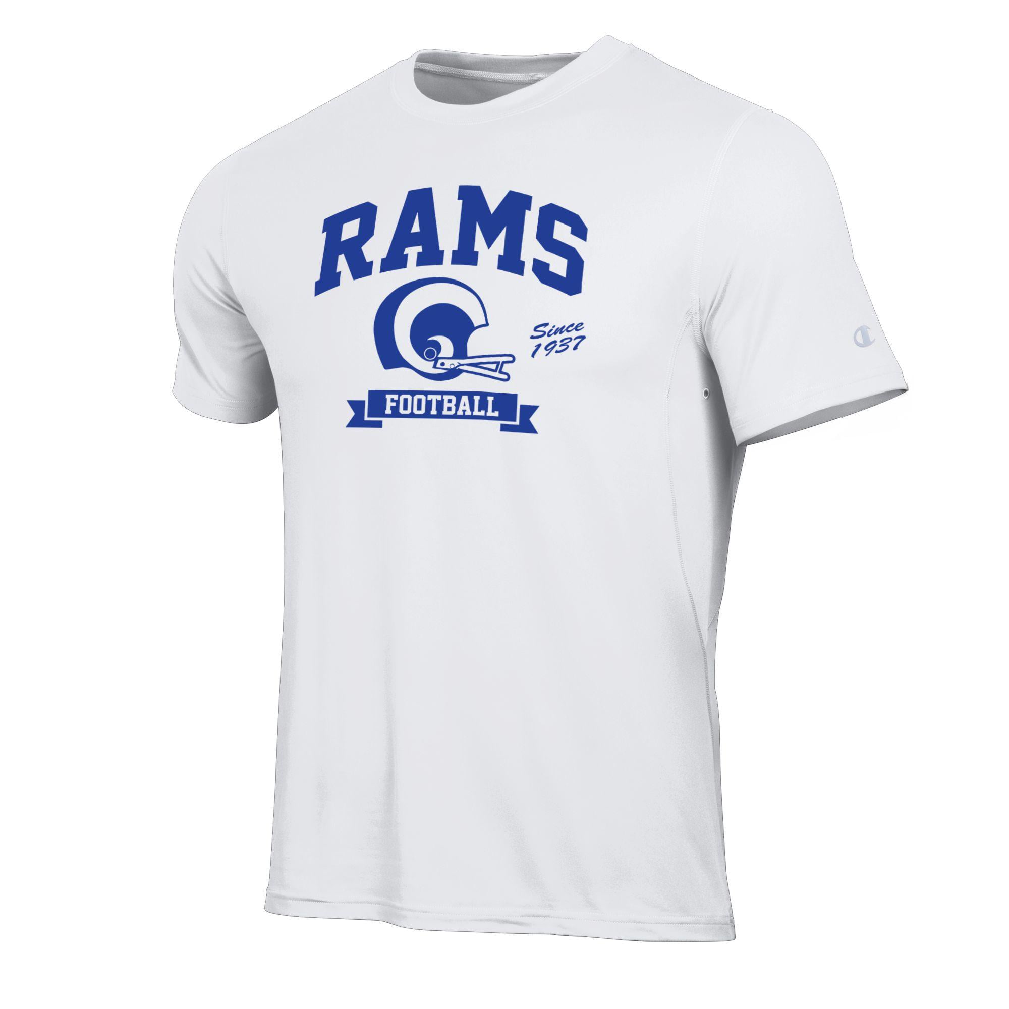 T-shirt de sport blanc All-Star des Rams Los Angeles, champion pour hommes