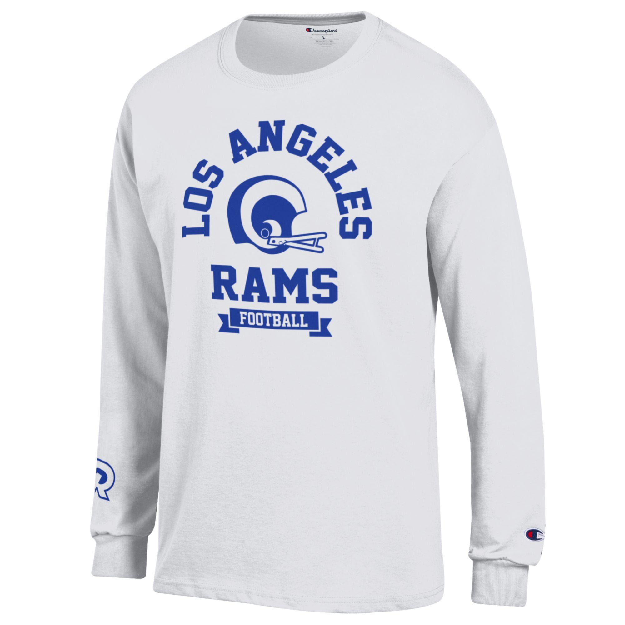 T-shirt à manches longues pour homme, Champion Los Angeles Rams, blanc, All-Star.