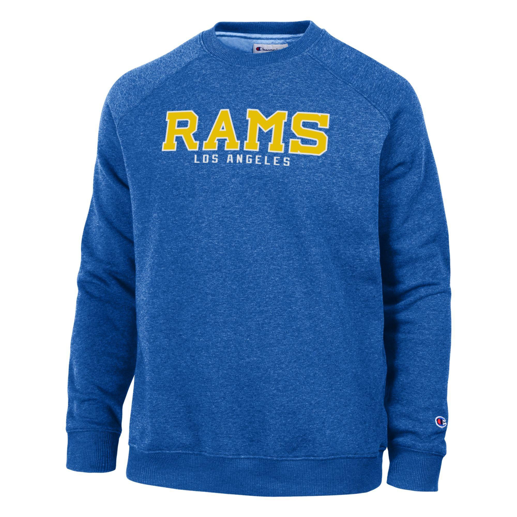 Sweat-shirt en polaire tri-blend Champion Royal Los Angeles Rams pour homme