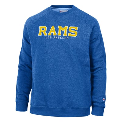 Los Angeles Rams Champion Triumph Fleece Tri-Blend Sweatshirt - Royal