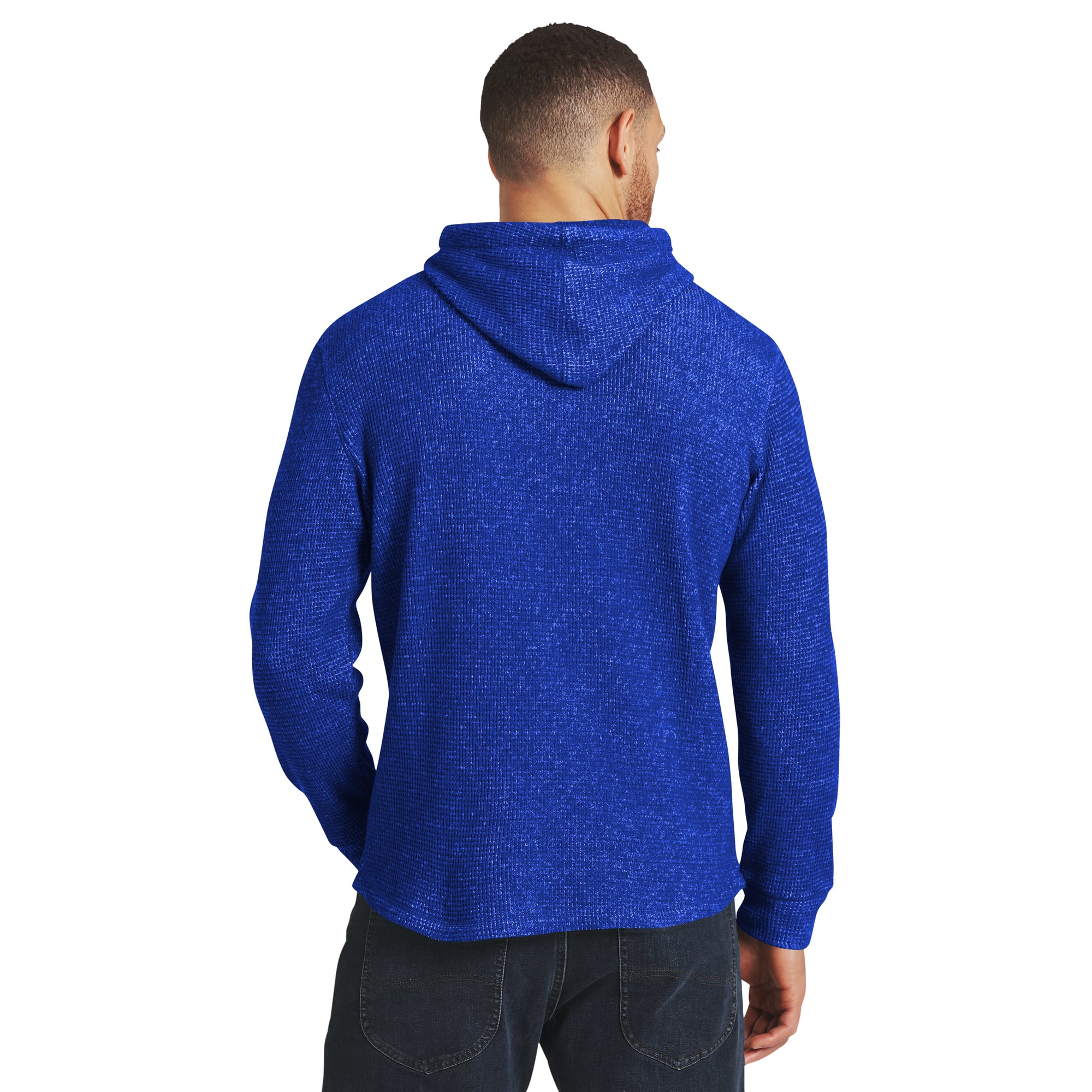 Collection Darius Rucker pour homme par Fanatics Royal Los Angeles Rams T-shirt à manches longues en maille gaufrée et mélange de trois matières