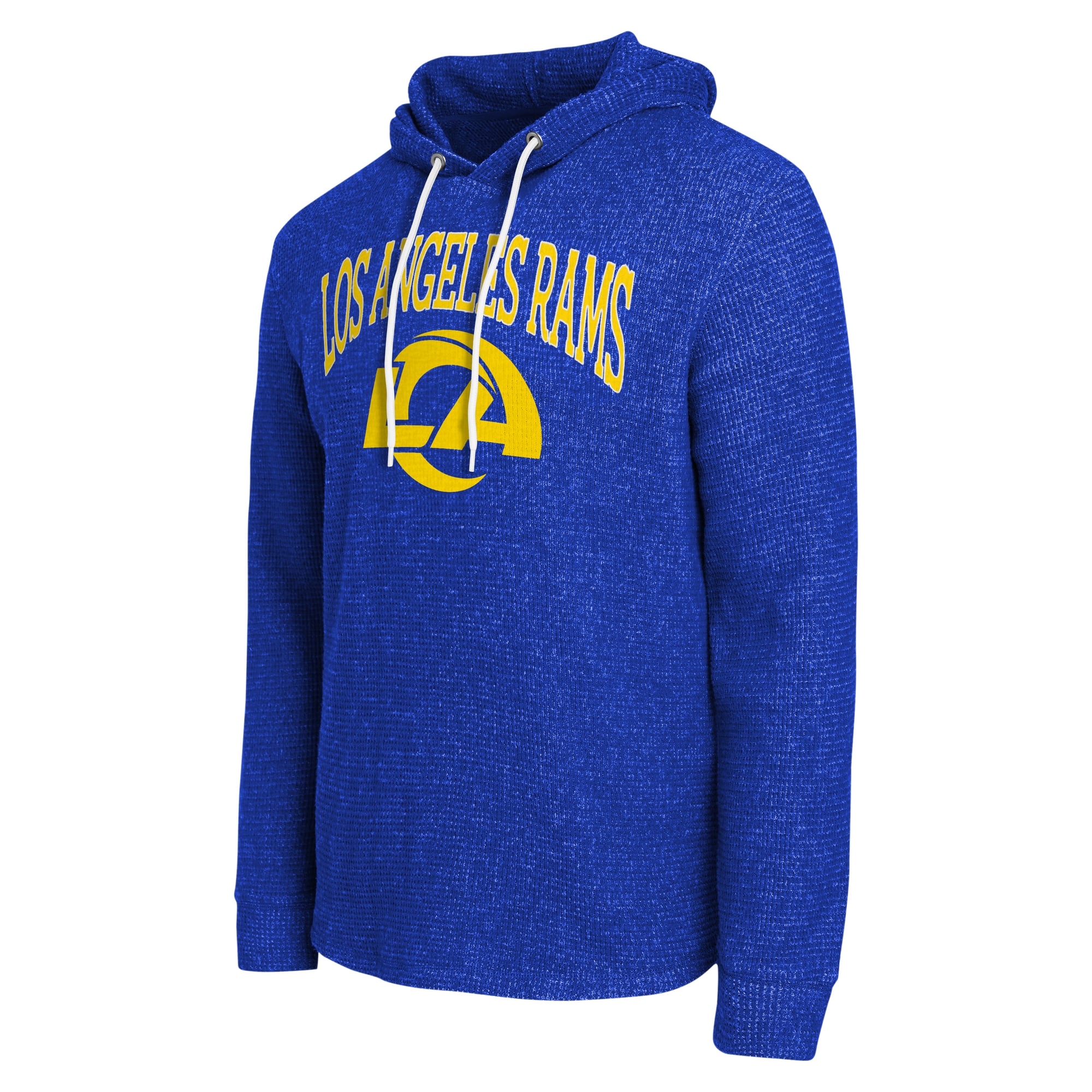 Collection Darius Rucker pour homme par Fanatics Royal Los Angeles Rams T-shirt à manches longues en maille gaufrée et mélange de trois matières
