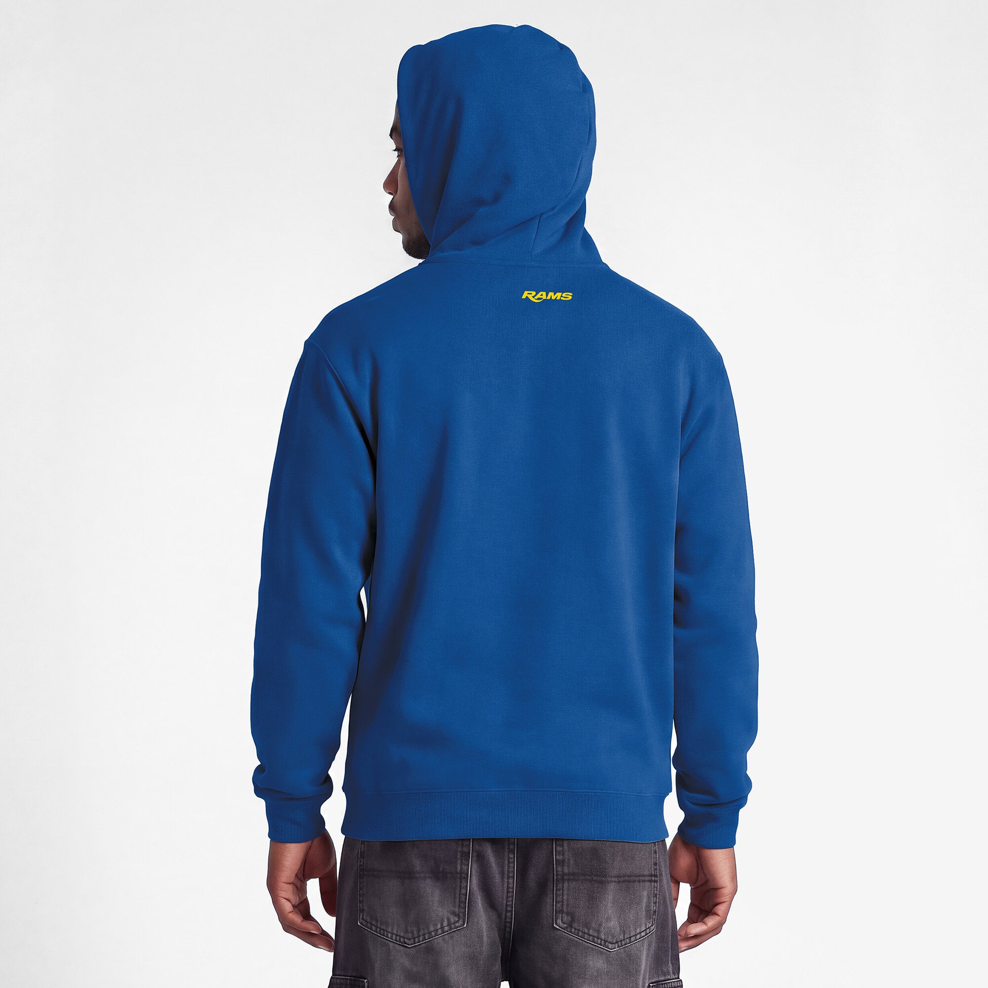 Sweat-shirt à capuche intégral Disney x Champion Royal Los Angeles Rams Powerblend pour homme