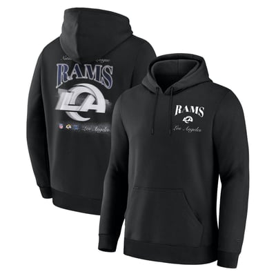 Los Angeles Rams Fanatics Nightfall Long Sleeve Fleece Hoodie - Black