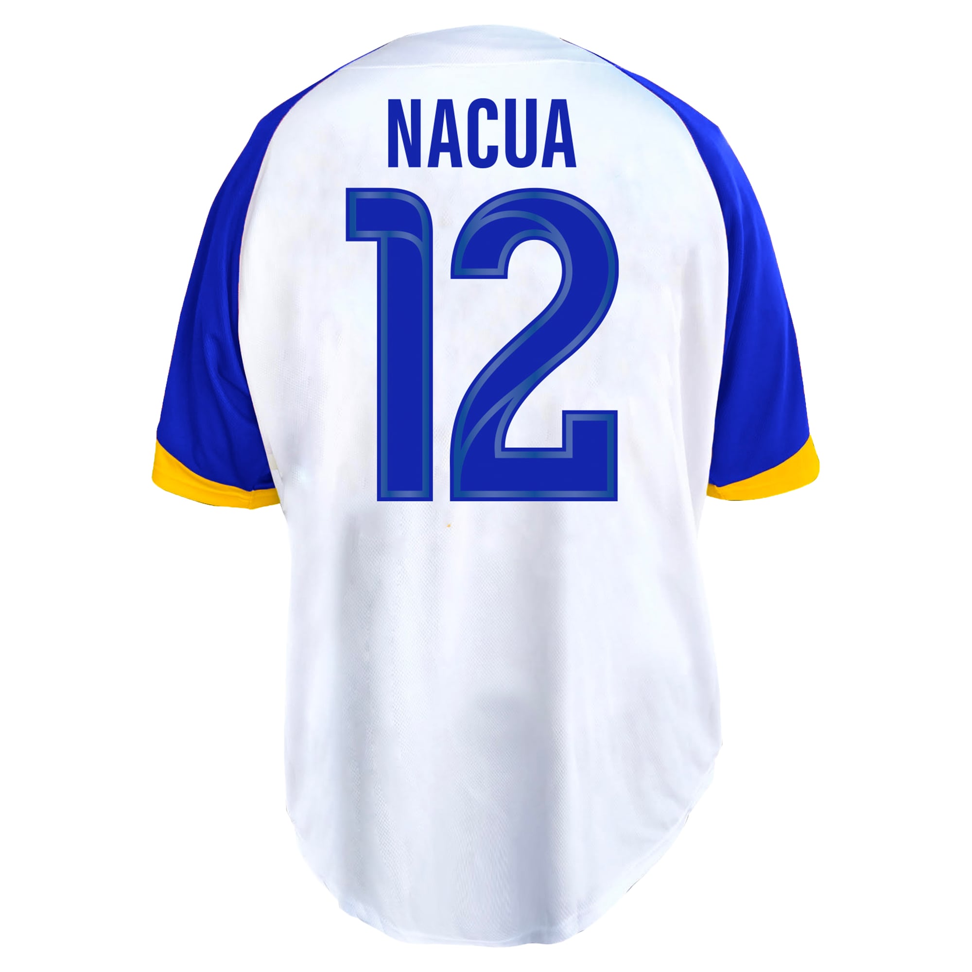 Men's Fanatics Puka Nacua White Los Angeles Rams Big & Tall Button-Up Baseball Jersey Top