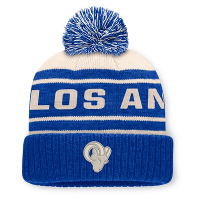 Los Angeles Rams Fanatics Men's Cuffed Knit Hat with Pom - Royal