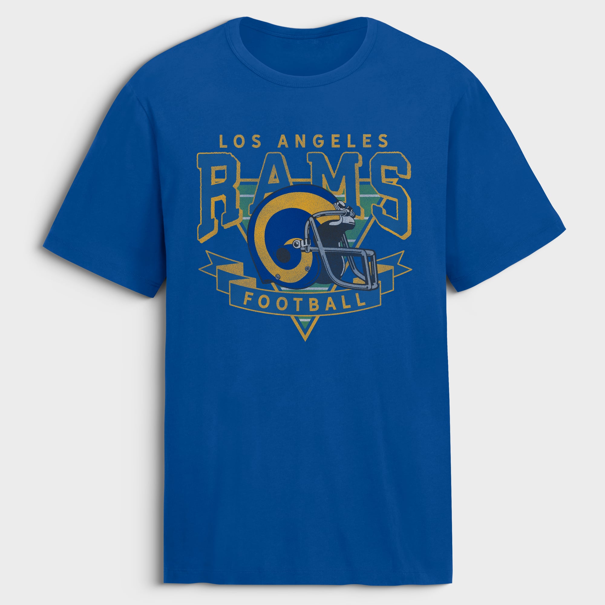 Men's Fanatics Royal Los Angeles Rams Old Fashion Rushing Legacy Cotton T-Shirt