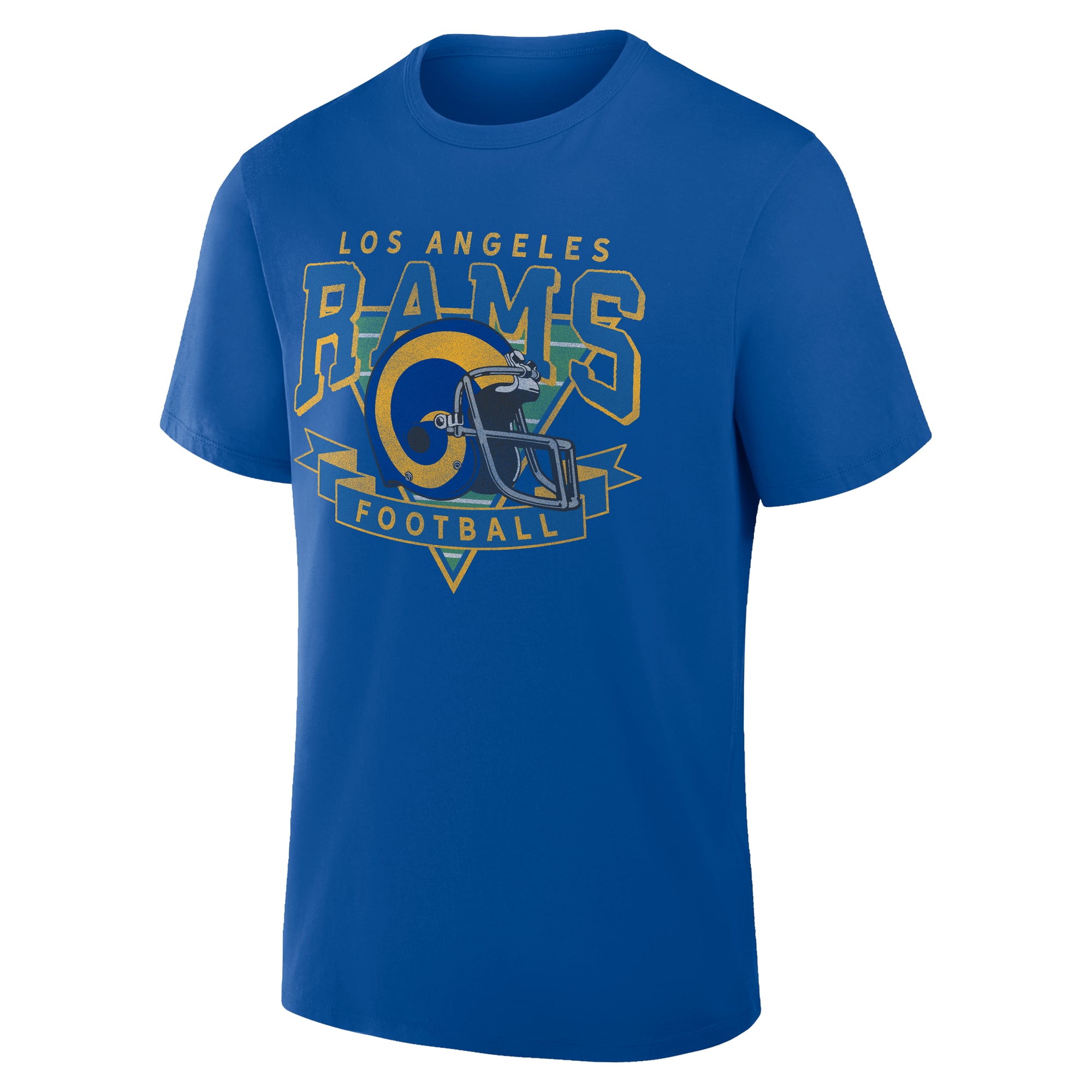Men's Fanatics Royal Los Angeles Rams Old Fashion Rushing Legacy Cotton T-Shirt