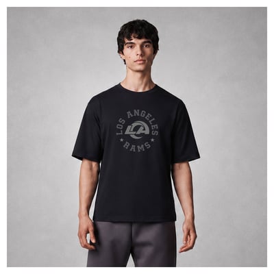 Los Angeles Rams Levelwear Luxe Moment Pivot Knit T-Shirt - Black