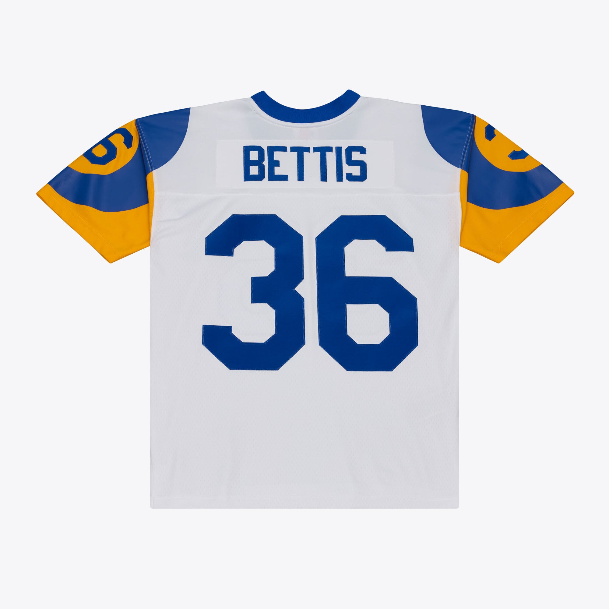 Men's Mitchell & Ness Jerome Bettis White Los Angeles Rams Retired Legacy Replica Player Jersey