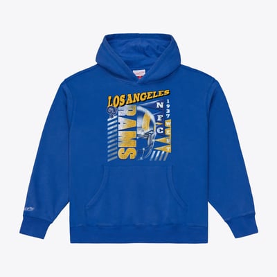  Los Angeles Rams Mitchell & Ness Core Essentials Street Graphic Fleece Hoodie - Royal