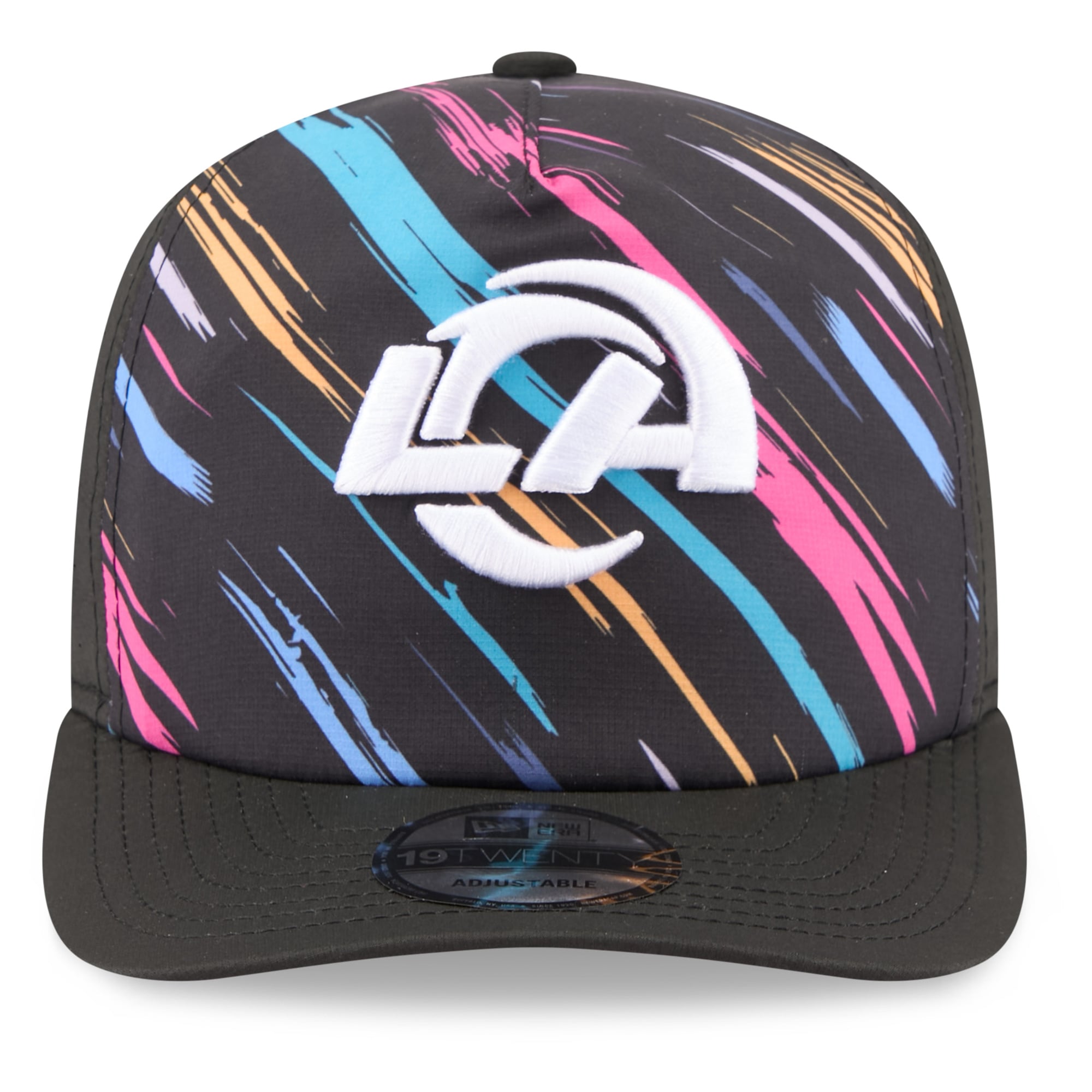 Men's New Era Black Los Angeles Rams 2026 NFL Crucial Catch 19TWENTY Adjustable Hat