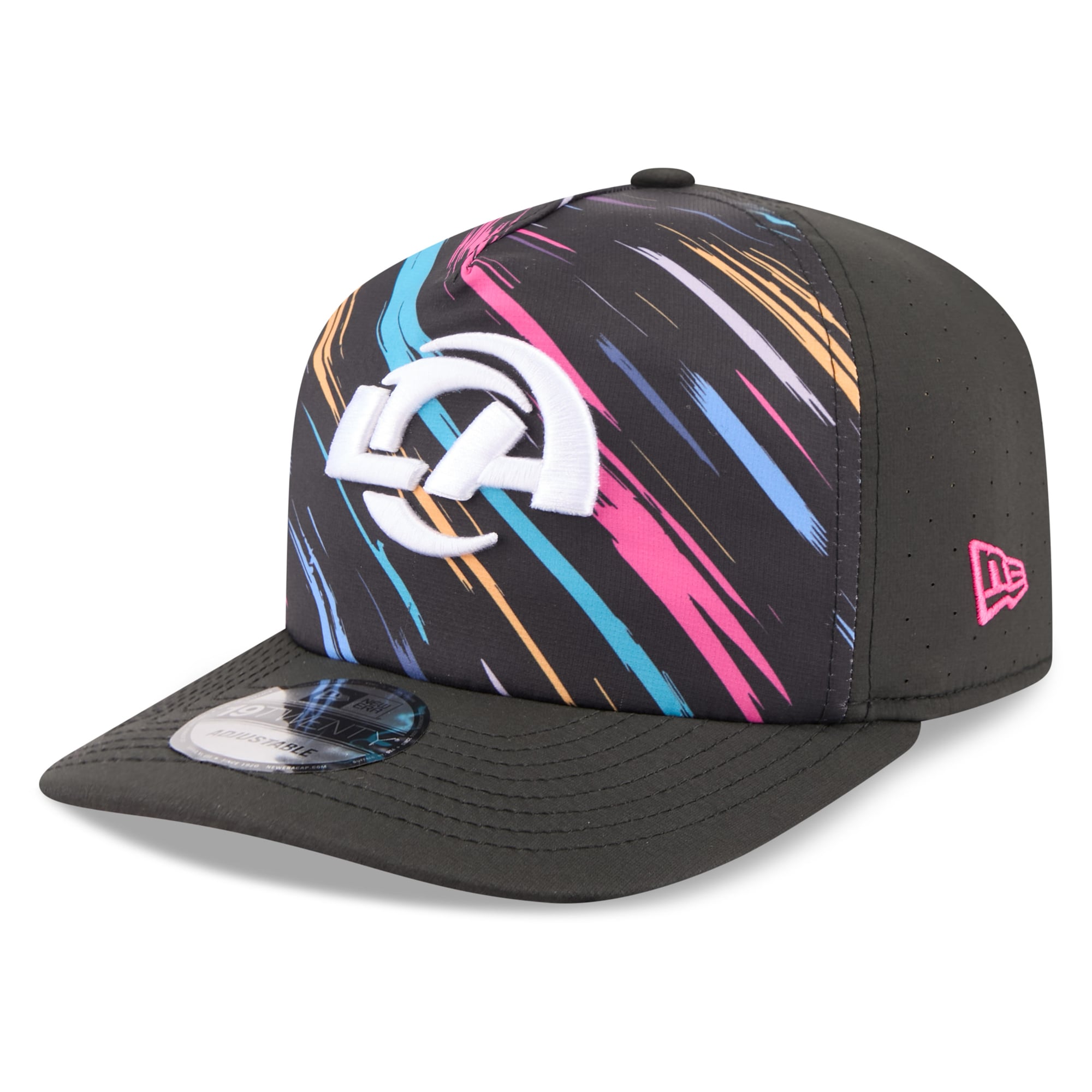 Men's New Era Black Los Angeles Rams 2026 NFL Crucial Catch 19TWENTY Adjustable Hat