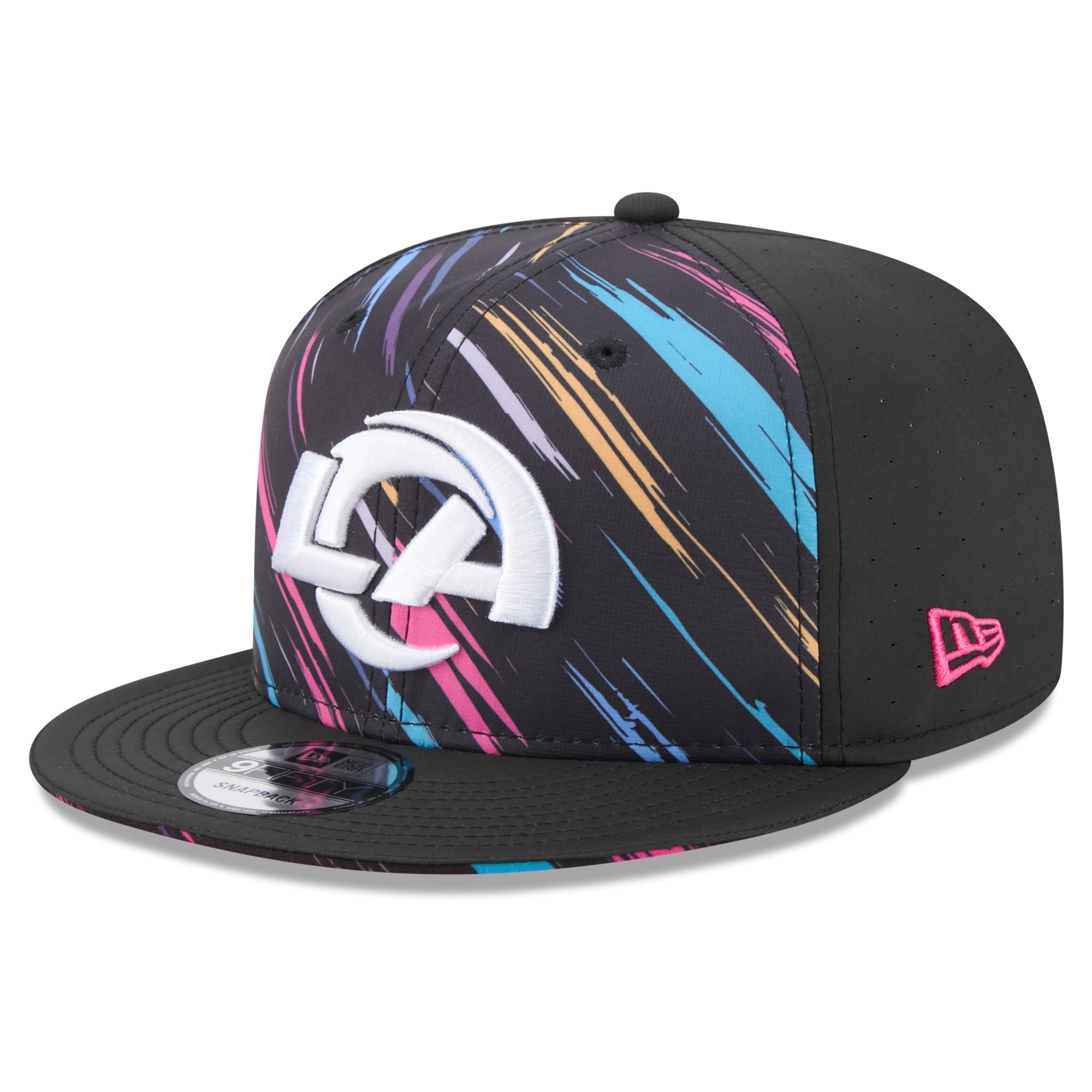 Casquette snapback New Era noire Los Angeles Rams 2026 NFL Crucial Catch 9FIFTY pour homme
