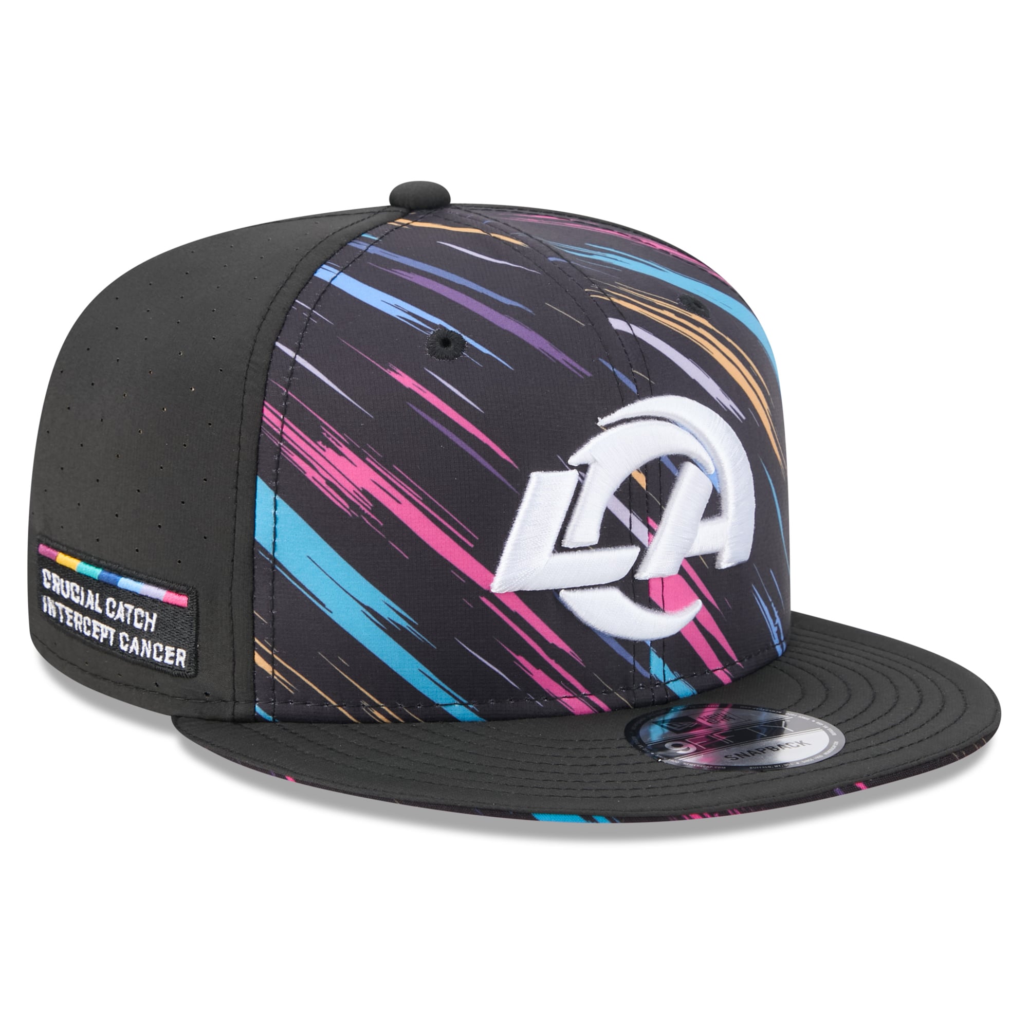 Casquette snapback New Era noire Los Angeles Rams 2026 NFL Crucial Catch 9FIFTY pour homme