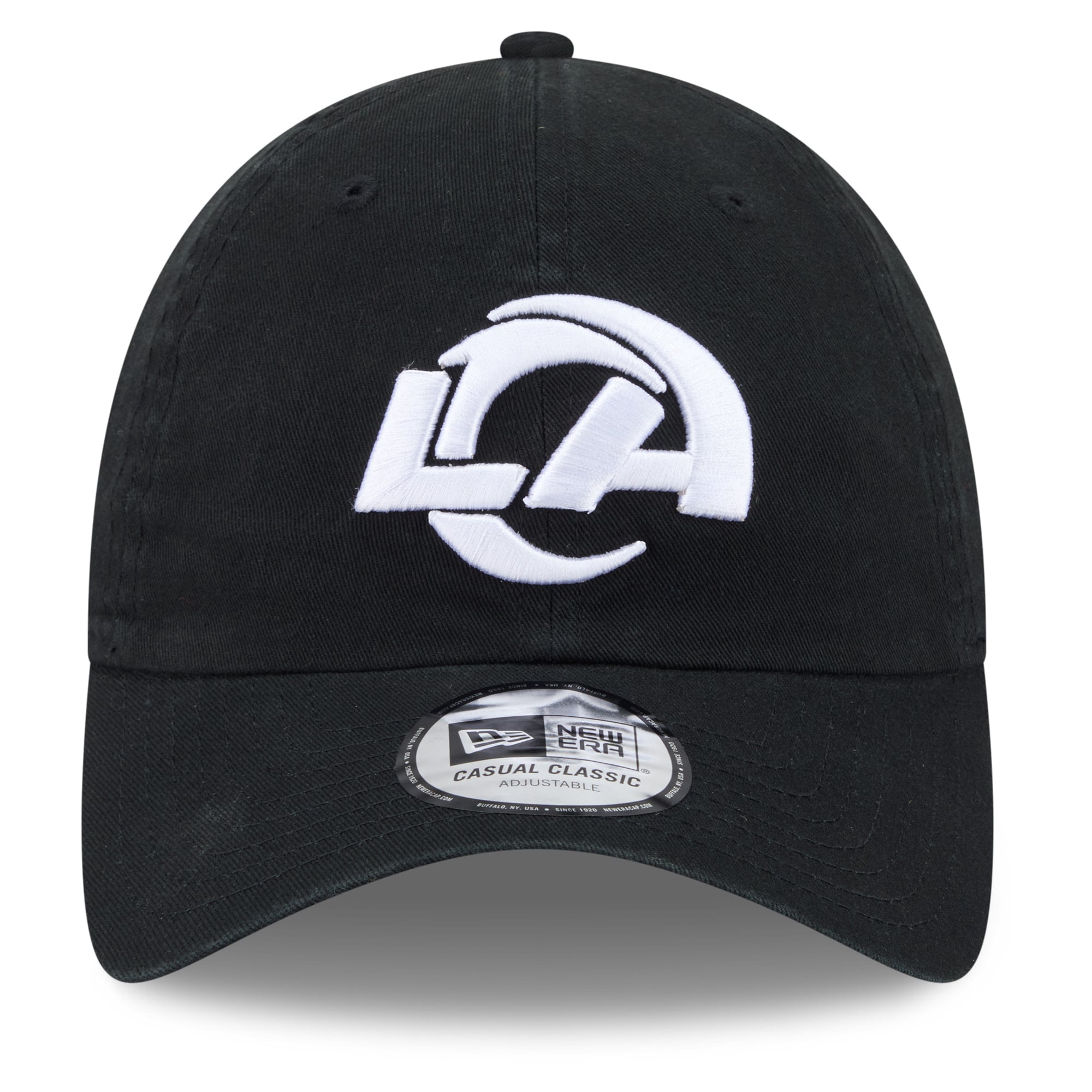 Men's New Era Black Los Angeles Rams 2026 NFL Crucial Catch Casual Classic Adjustable Hat