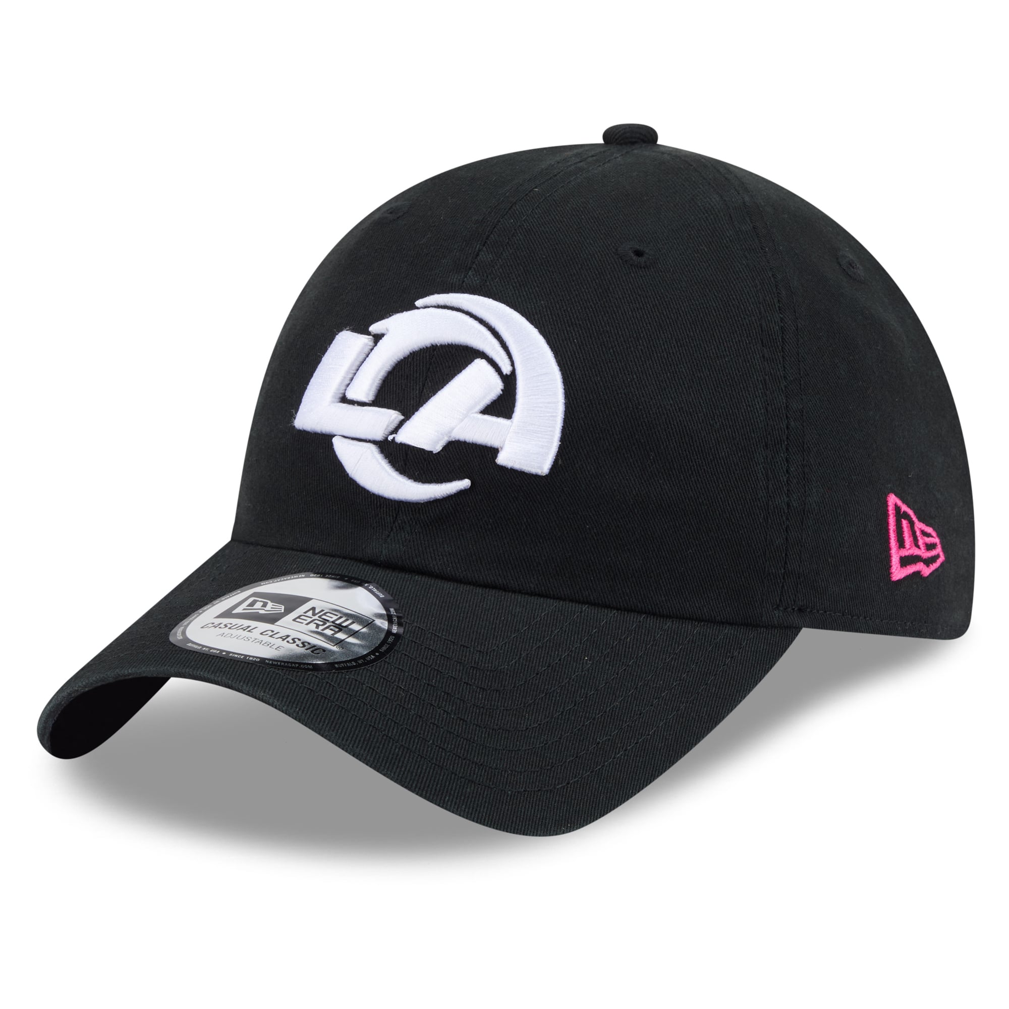 Men's New Era Black Los Angeles Rams 2026 NFL Crucial Catch Casual Classic Adjustable Hat