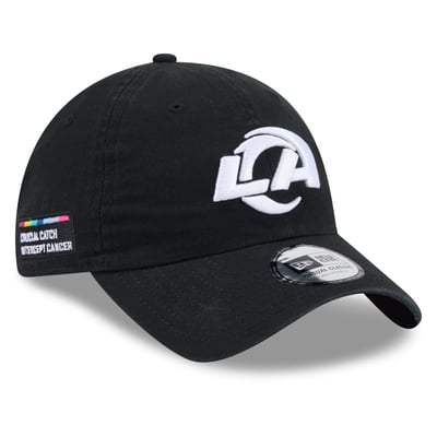 Los Angeles Rams New Era 2026 NFL Crucial Catch Casual Classic Adjustable Hat - Black
