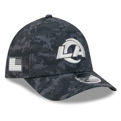 Los Angeles Rams New Era 2026 Salute To Service 39THIRTY M-Crown Stretch Hat - Black