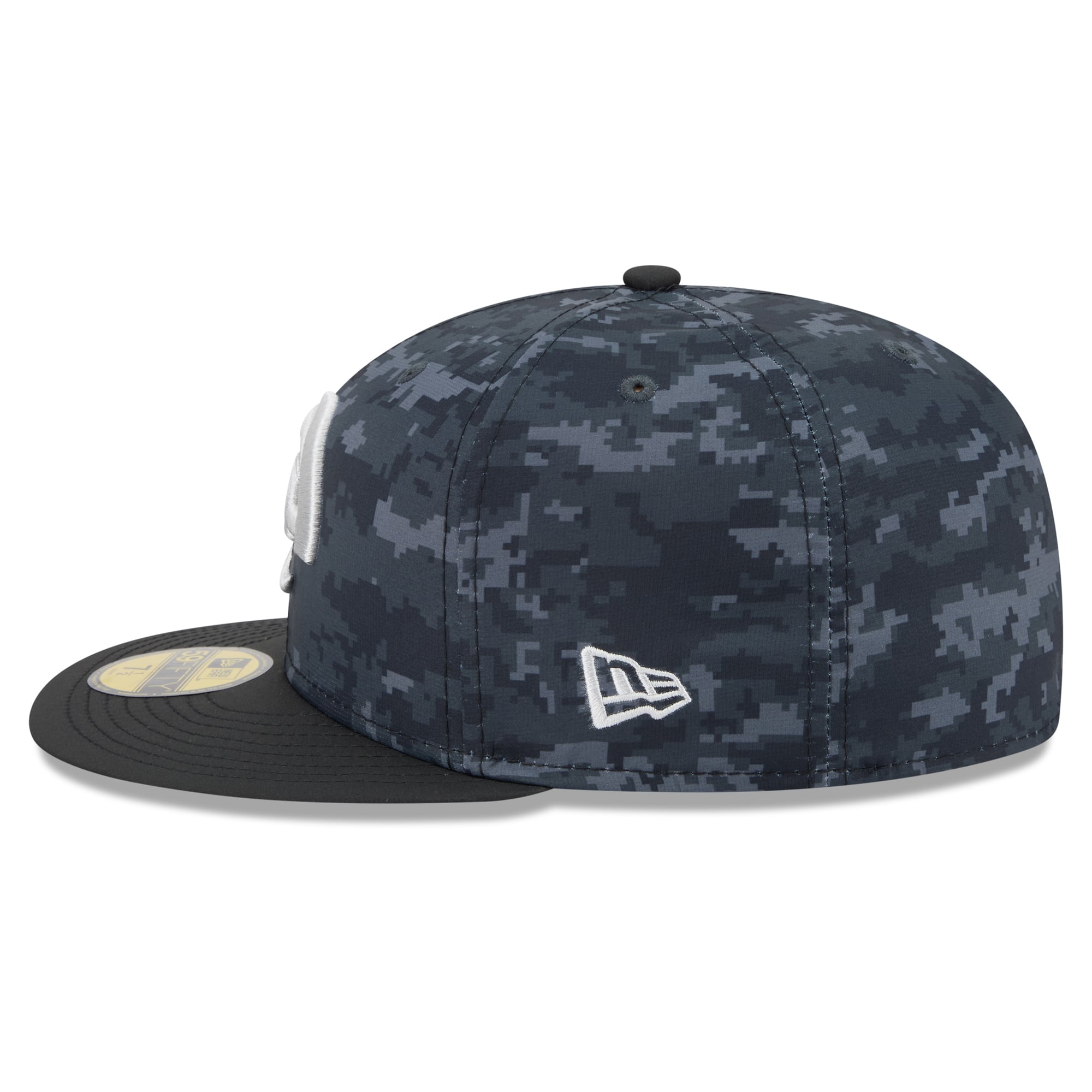 Casquette ajustée New Era noire pour homme Los Angeles Rams 2026 Salute To Service 59FIFTY