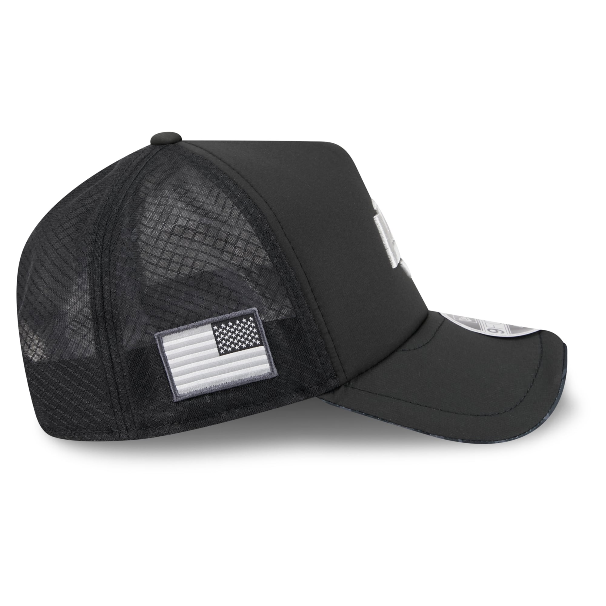 Casquette trucker ajustable New Era Apex 9FORTY noire pour homme