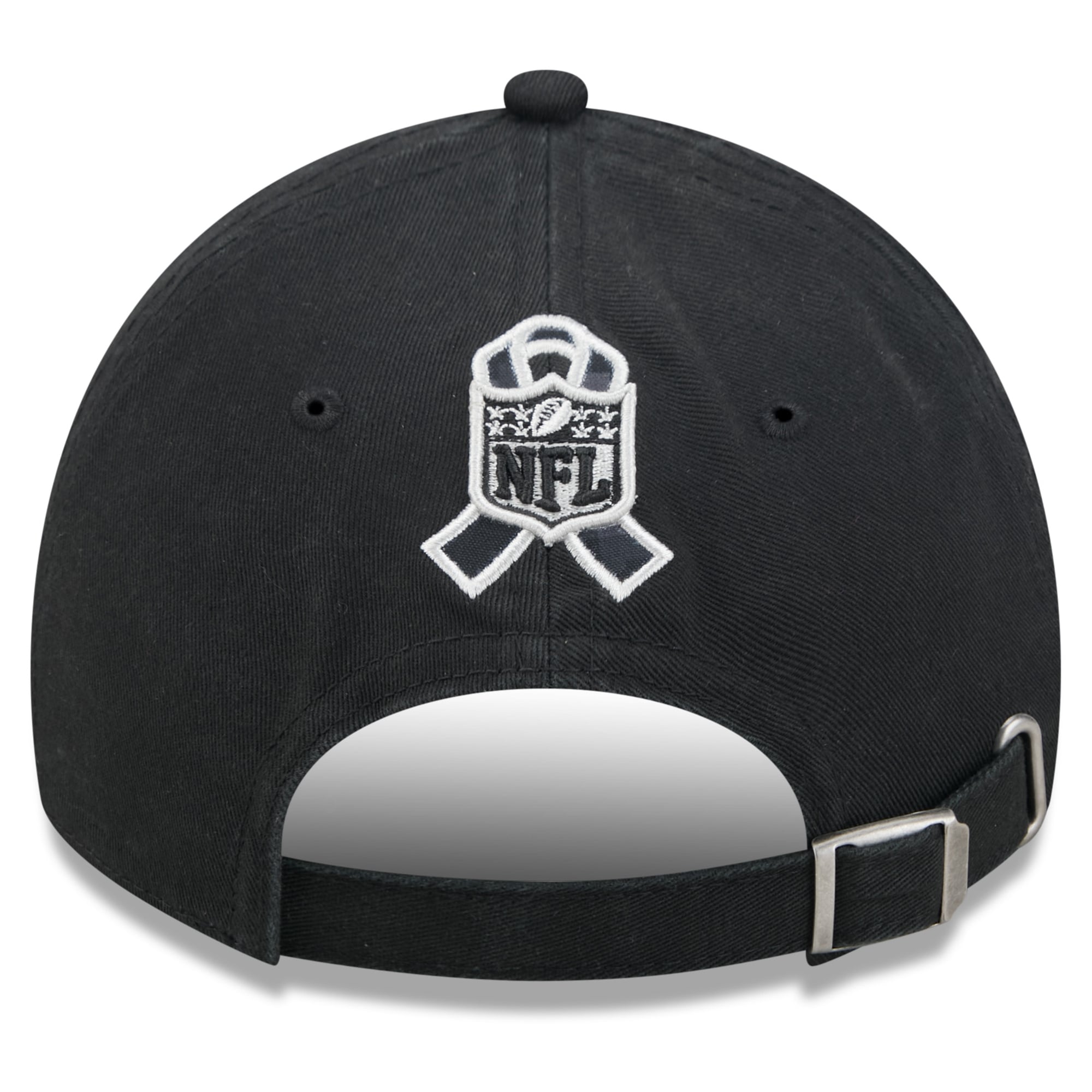 Casquette New Era noire pour homme Los Angeles Rams 2026 Salute To Service, style classique décontracté et ajustable