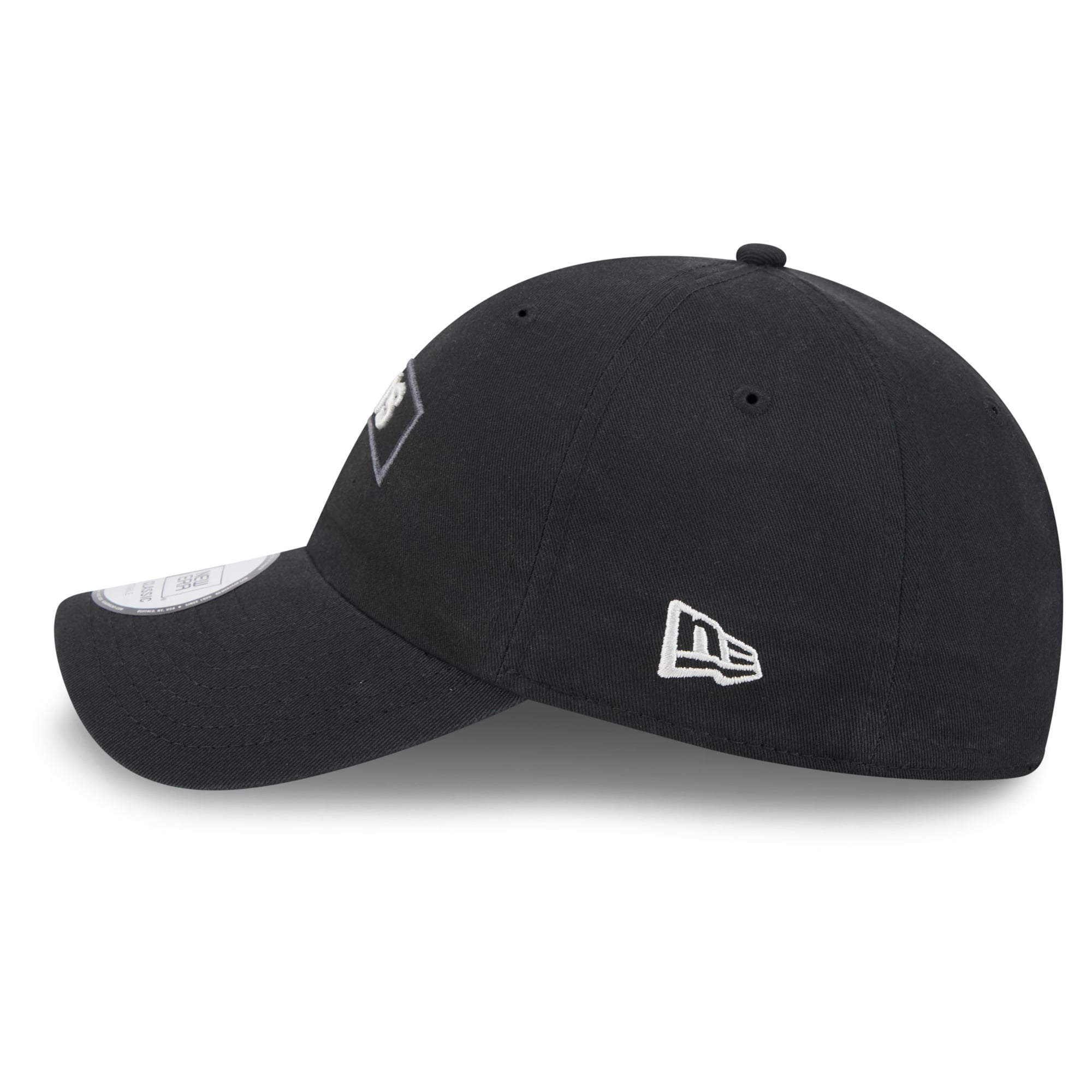 Casquette New Era noire pour homme Los Angeles Rams 2026 Salute To Service, style classique décontracté et ajustable