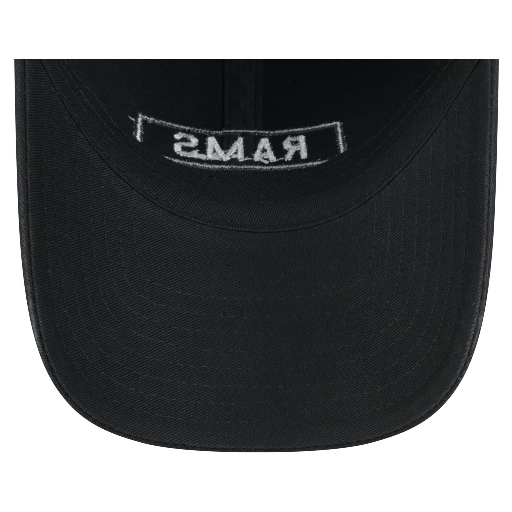 Casquette New Era noire pour homme Los Angeles Rams 2026 Salute To Service, style classique décontracté et ajustable