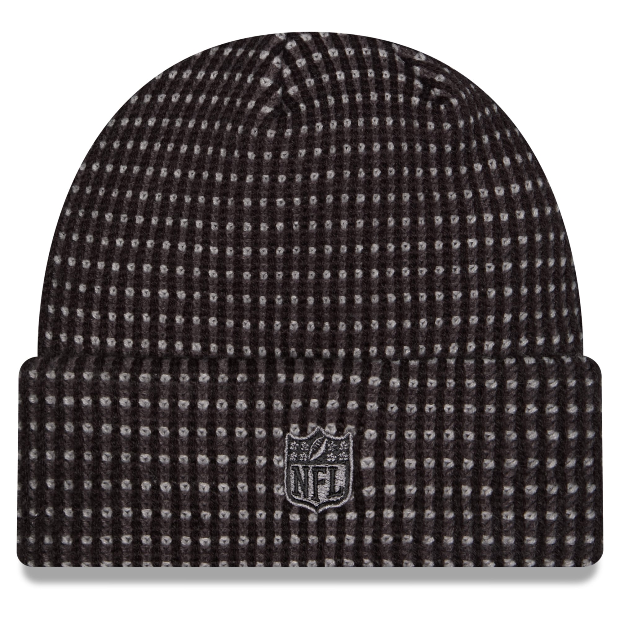 Bonnet à revers New Era noir pour homme, Los Angeles Rams 2026, idéal pour les temps froids.