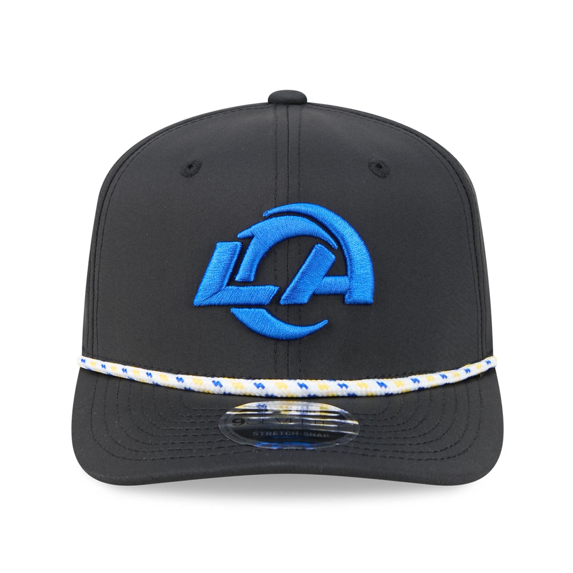 Casquette ajustable New Era noire Los Angeles Rams 9SEVENTY pour homme