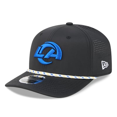 Los Angeles Rams New Era 9SEVENTY Stretch-Snap Hat - Black

