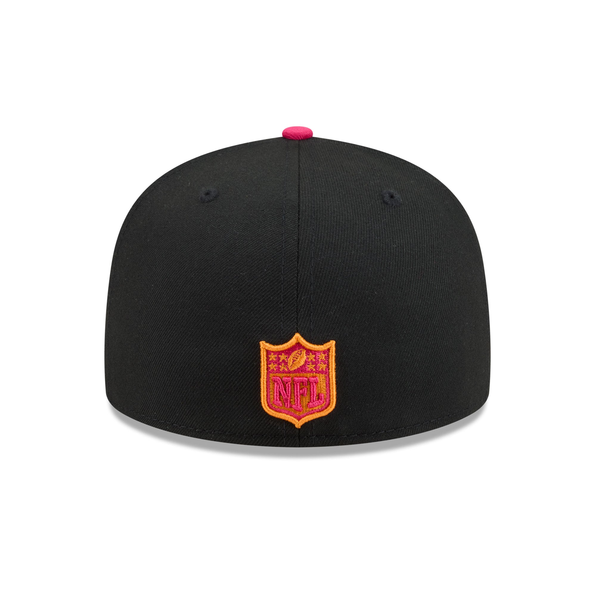 Casquette ajustée New Era 59FIFTY pour homme, noire et rose, Los Angeles Rams, Jour des Morts