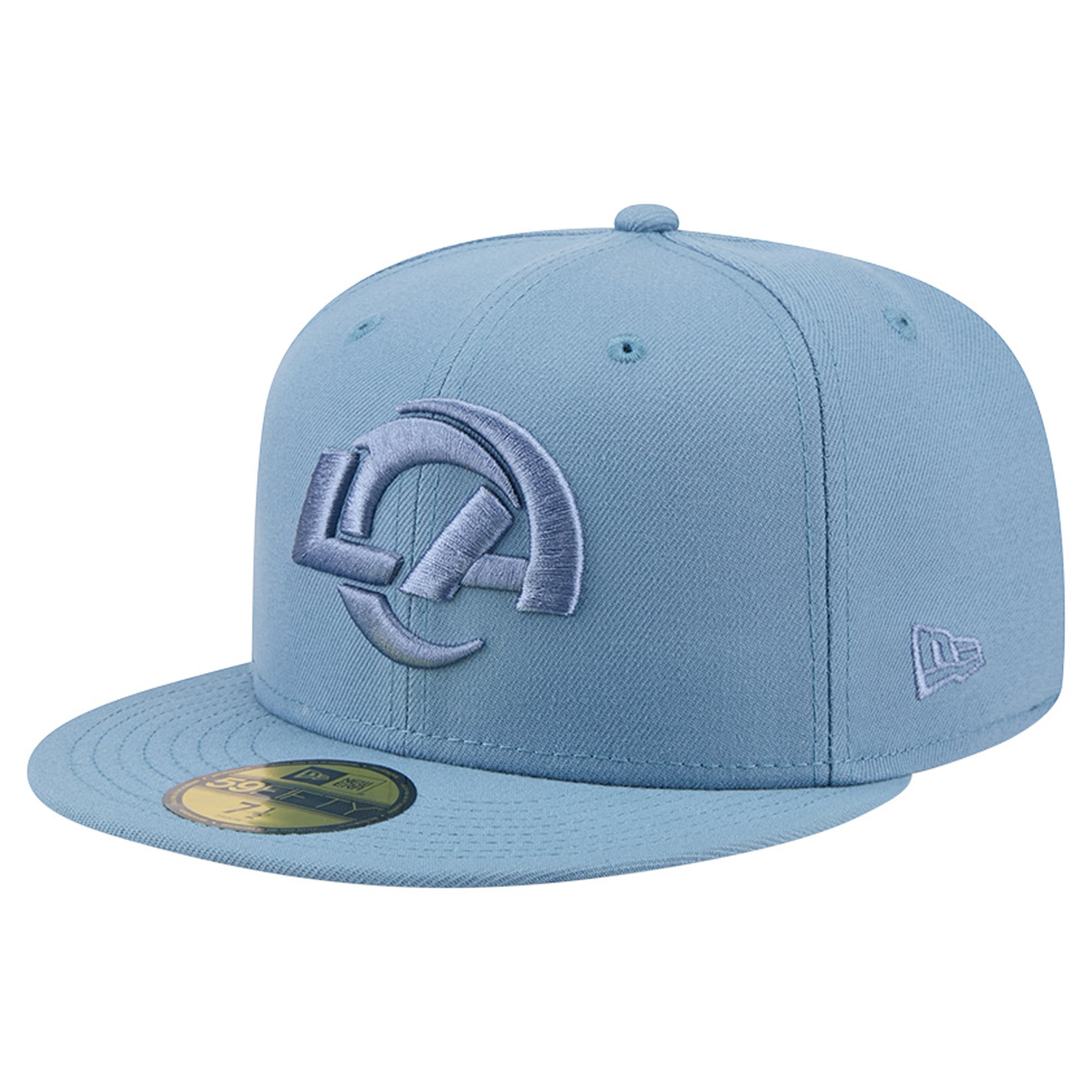 Casquette ajustée New Era 59FIFTY bleue pour homme, Los Angeles Rams, coloris assorti