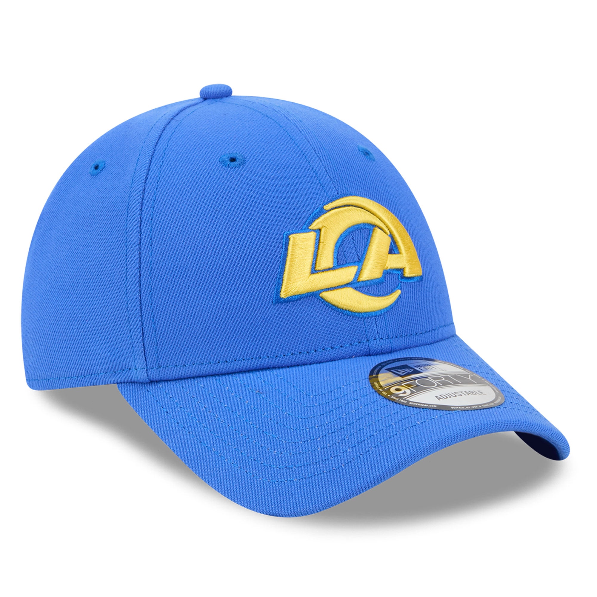 Casquette ajustable New Era bleue Los Angeles Rams Core Team 9FORTY pour homme