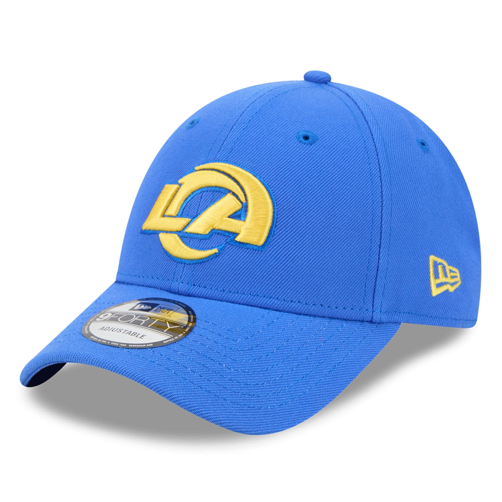 Casquette ajustable New Era bleue Los Angeles Rams Core Team 9FORTY pour homme